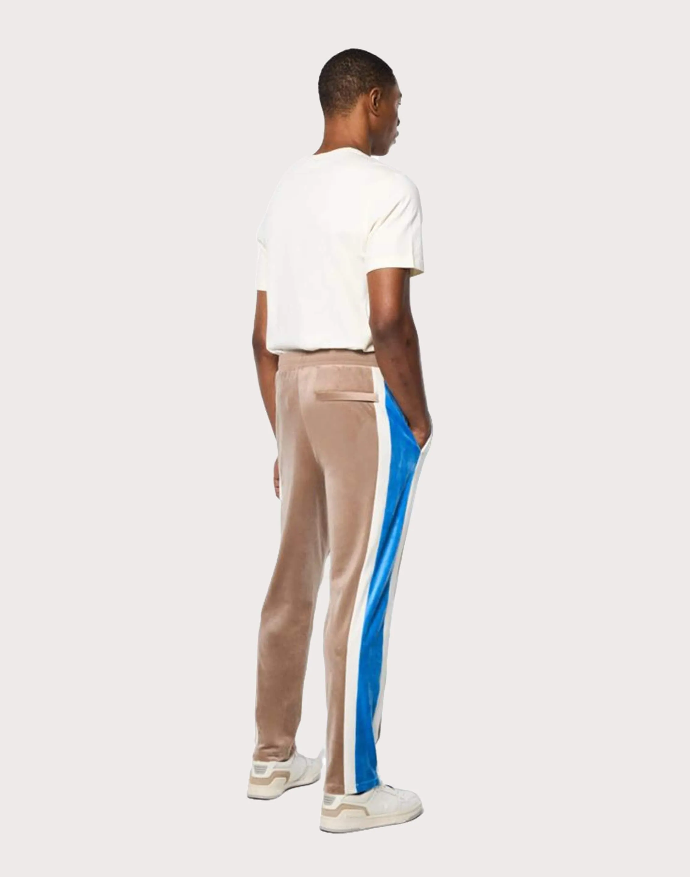 Sergio Tacchini Lazaro Velour Track Pants Chill Fit