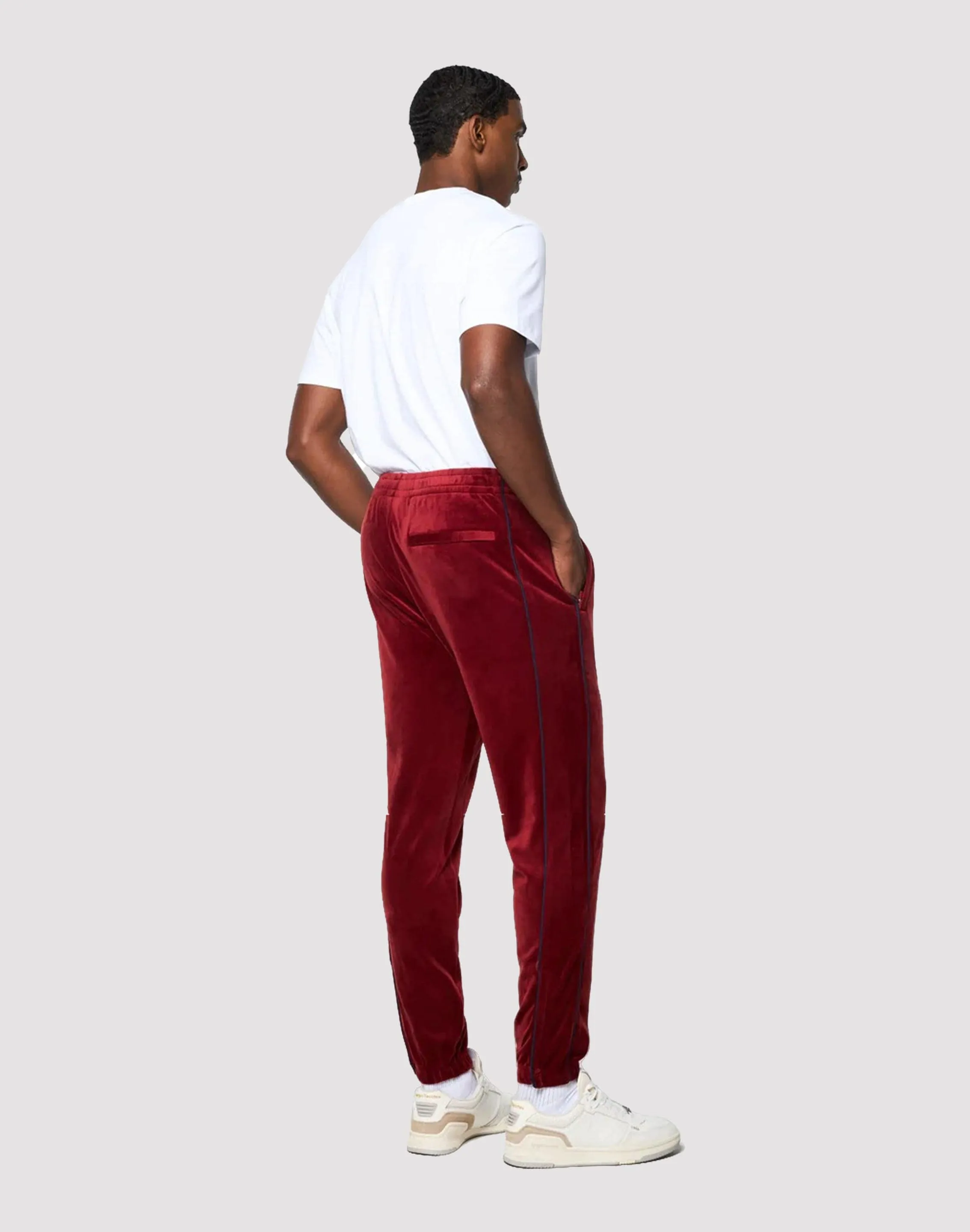Sergio Tacchini Operations Inc Lioni Velour Track Pants Village Charm Cool Edge