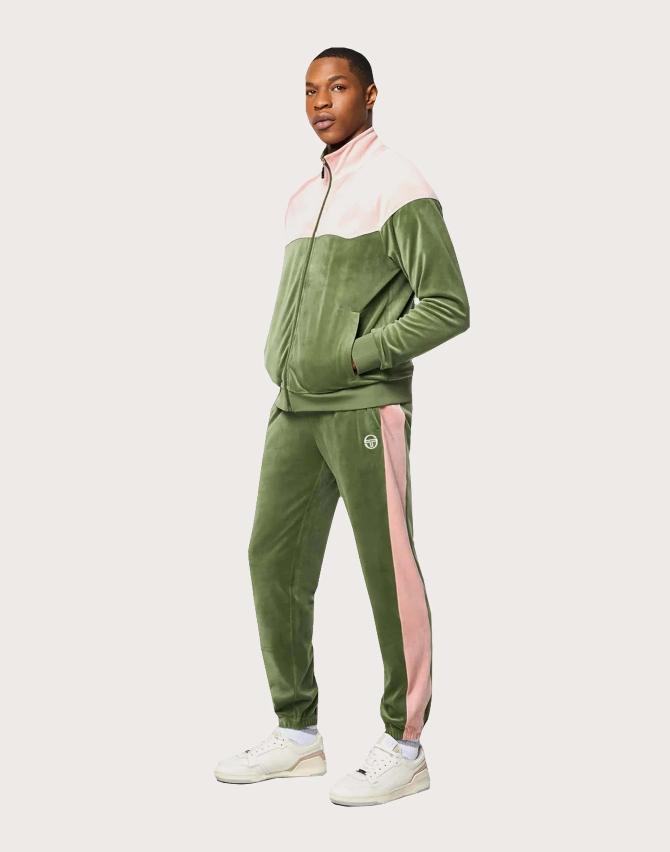 Reinforced Edges Sergio Tacchini Operations Inc Sergio Tacchini Cielo Velour Track Jacket