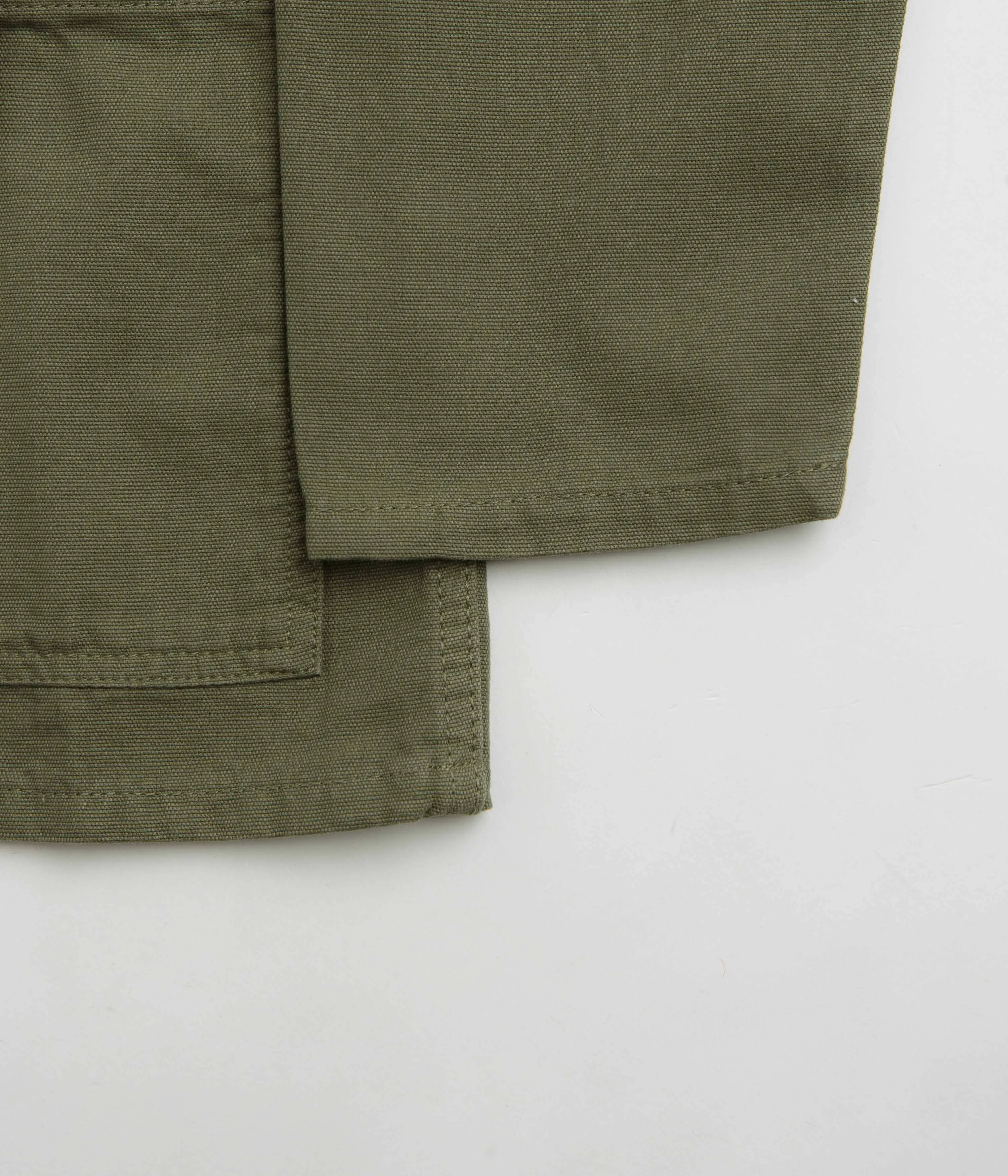 Service Works Canvas Chore Shirt - Olive Soft Touch Fabric Festival Outfit