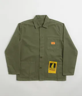 Neutral Tones Service Works Canvas Chore Shirt - Olive