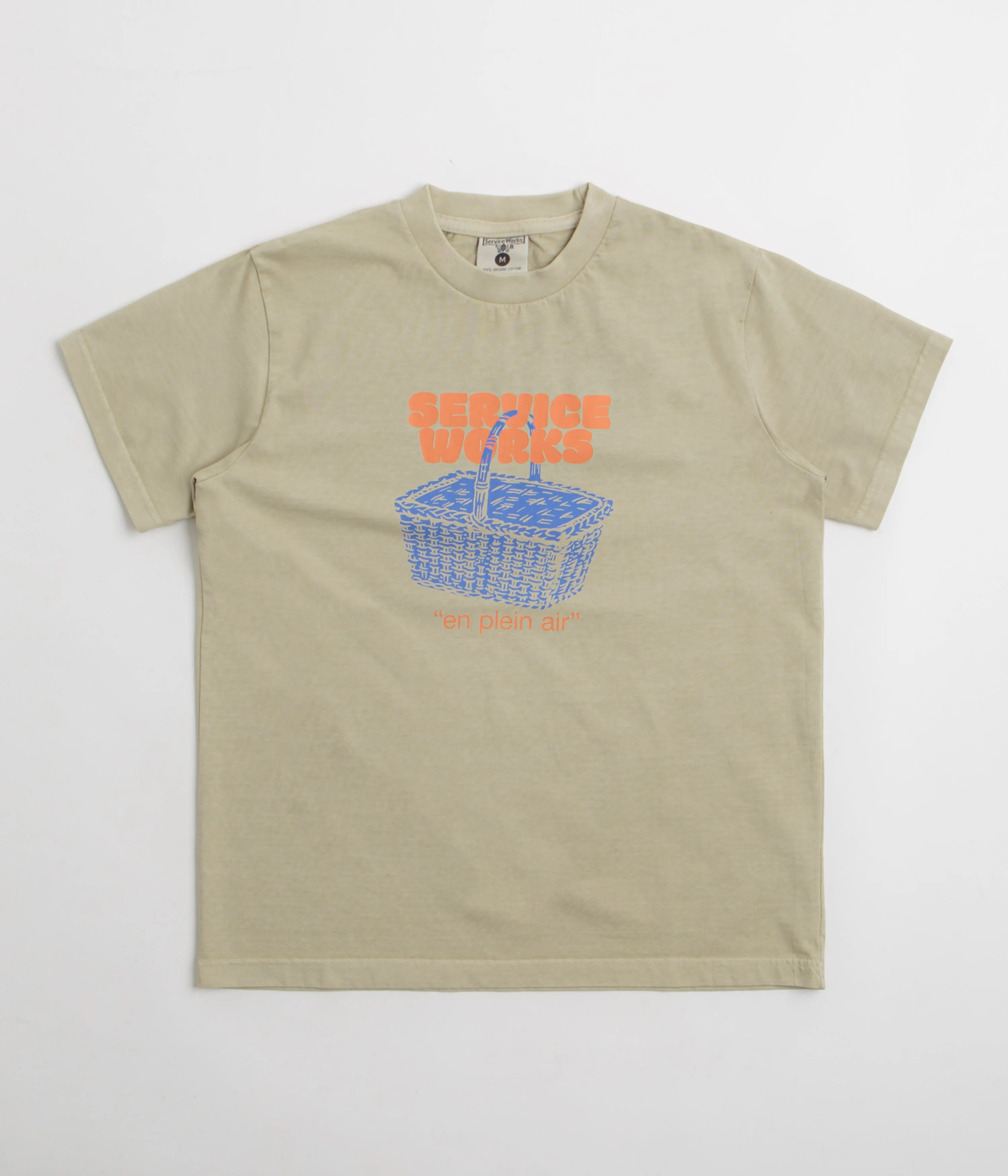 Personalized theme park Service Works En Plein Air T-Shirt - Stone