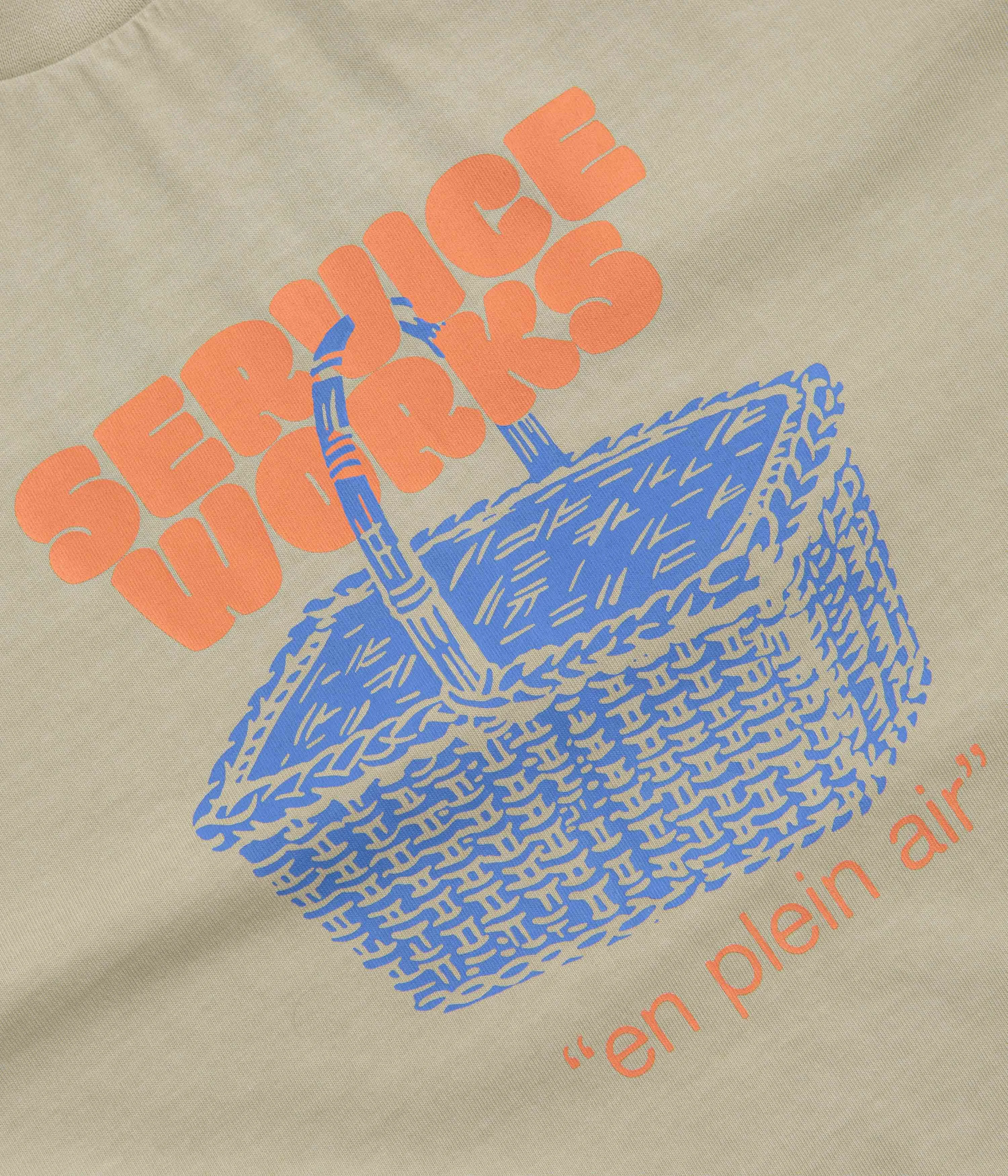 Service Works En Plein Air T-Shirt - Stone Low-waisted