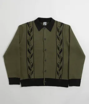 Herringbone Service Works Olive Branch Cardigan - Olive