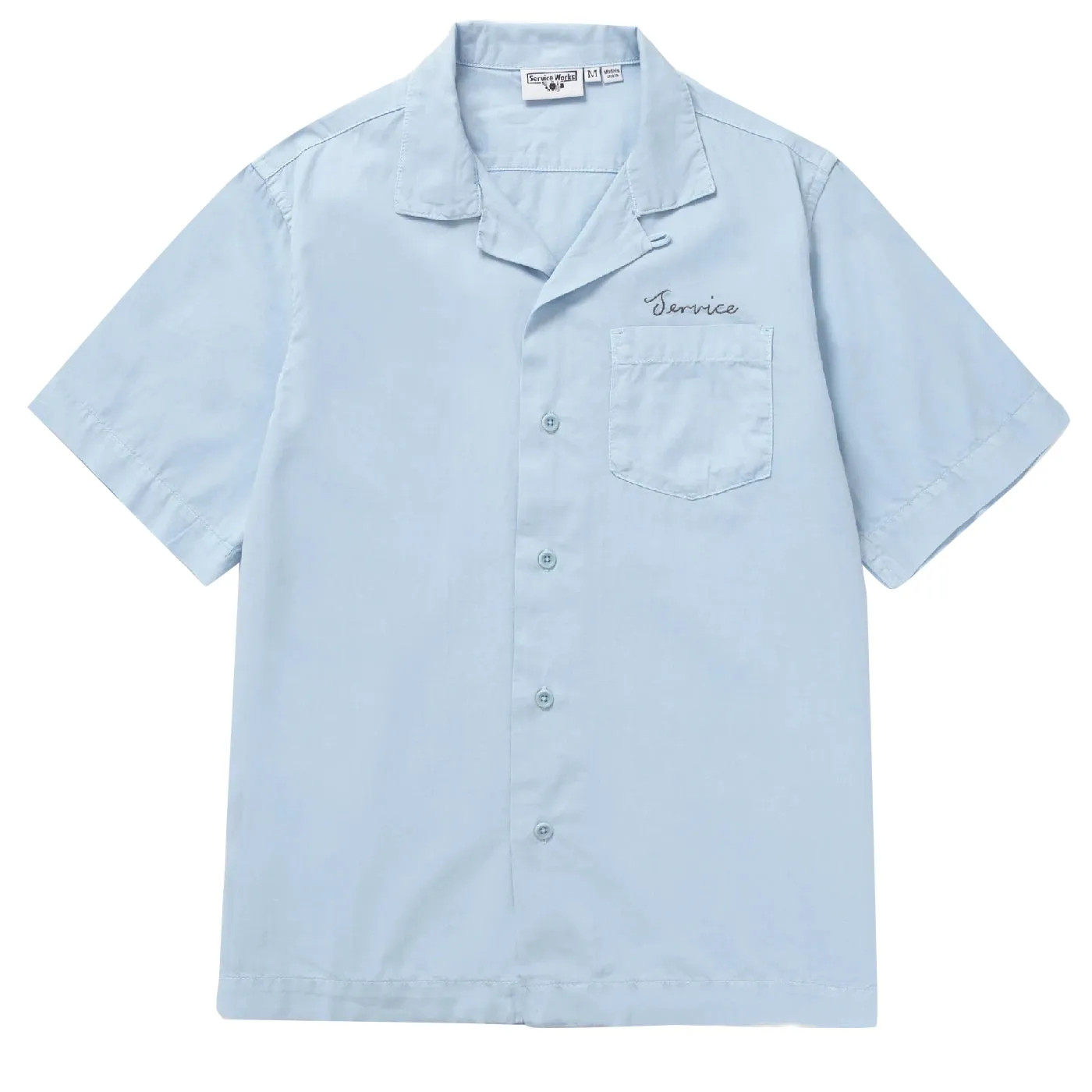Neutral Shade Service Works Script Resort S/S Shirt - Powder