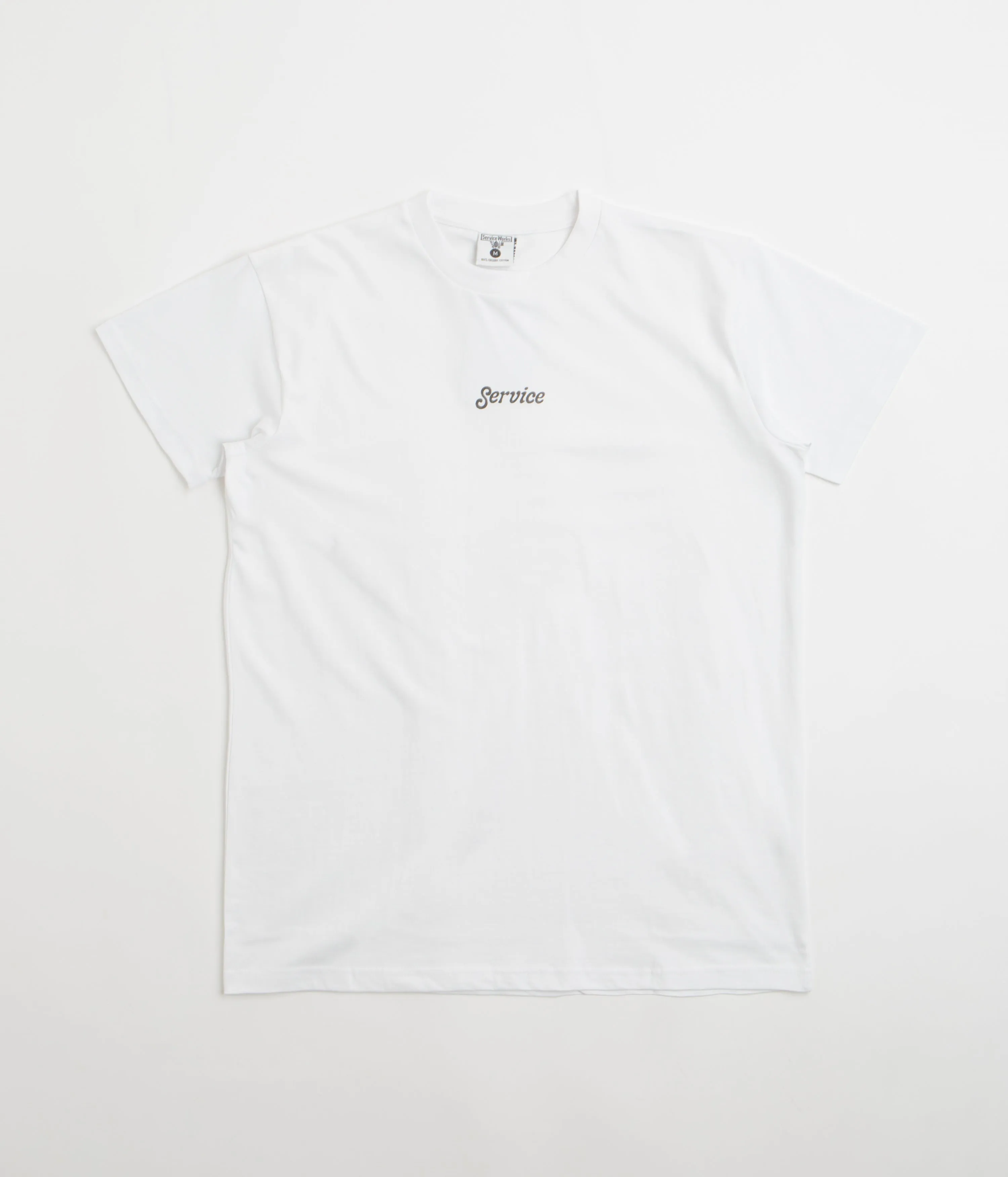 Service Works Service Logo T-Shirt - White family event cotton shirt