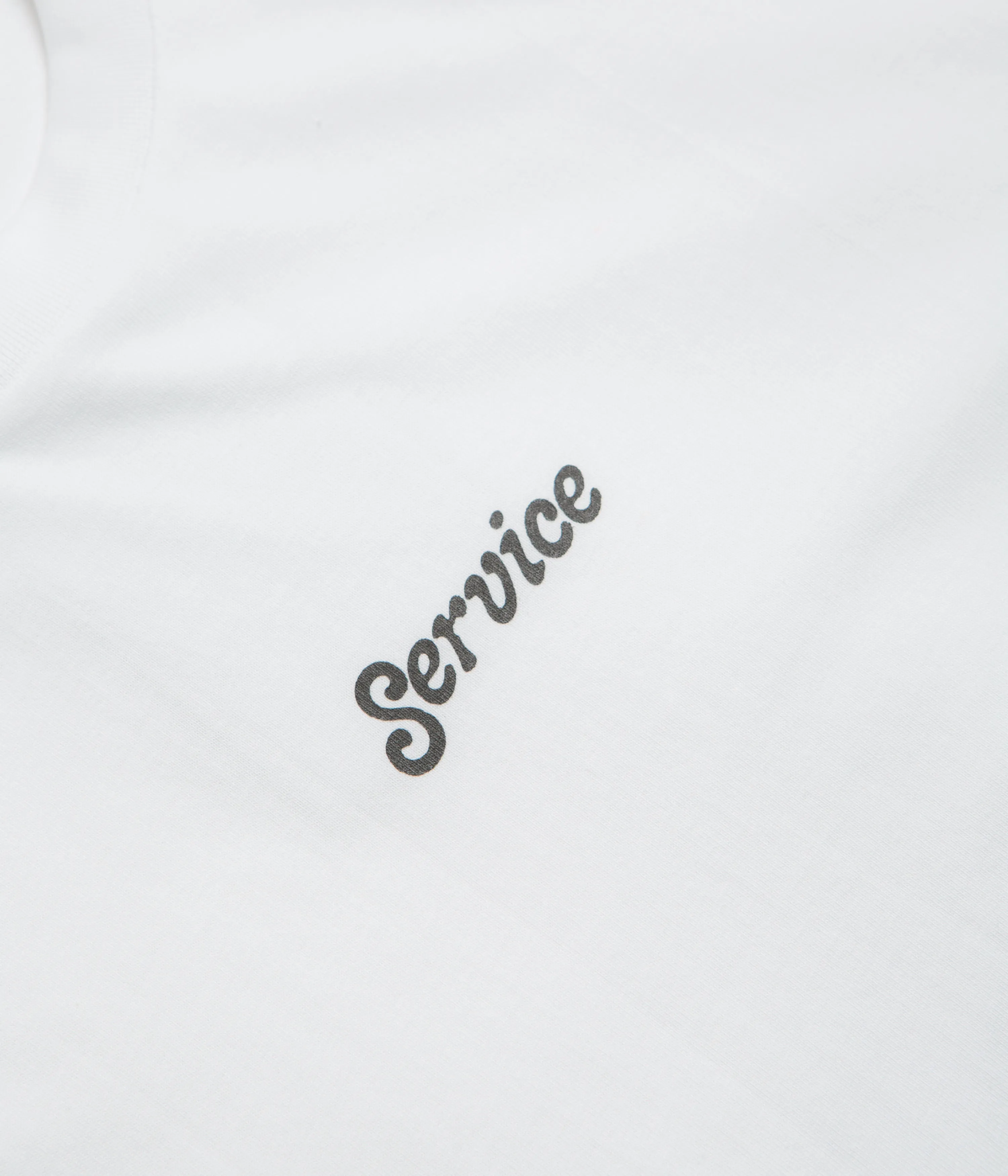 Service Works Service Logo T-Shirt - White graduation
