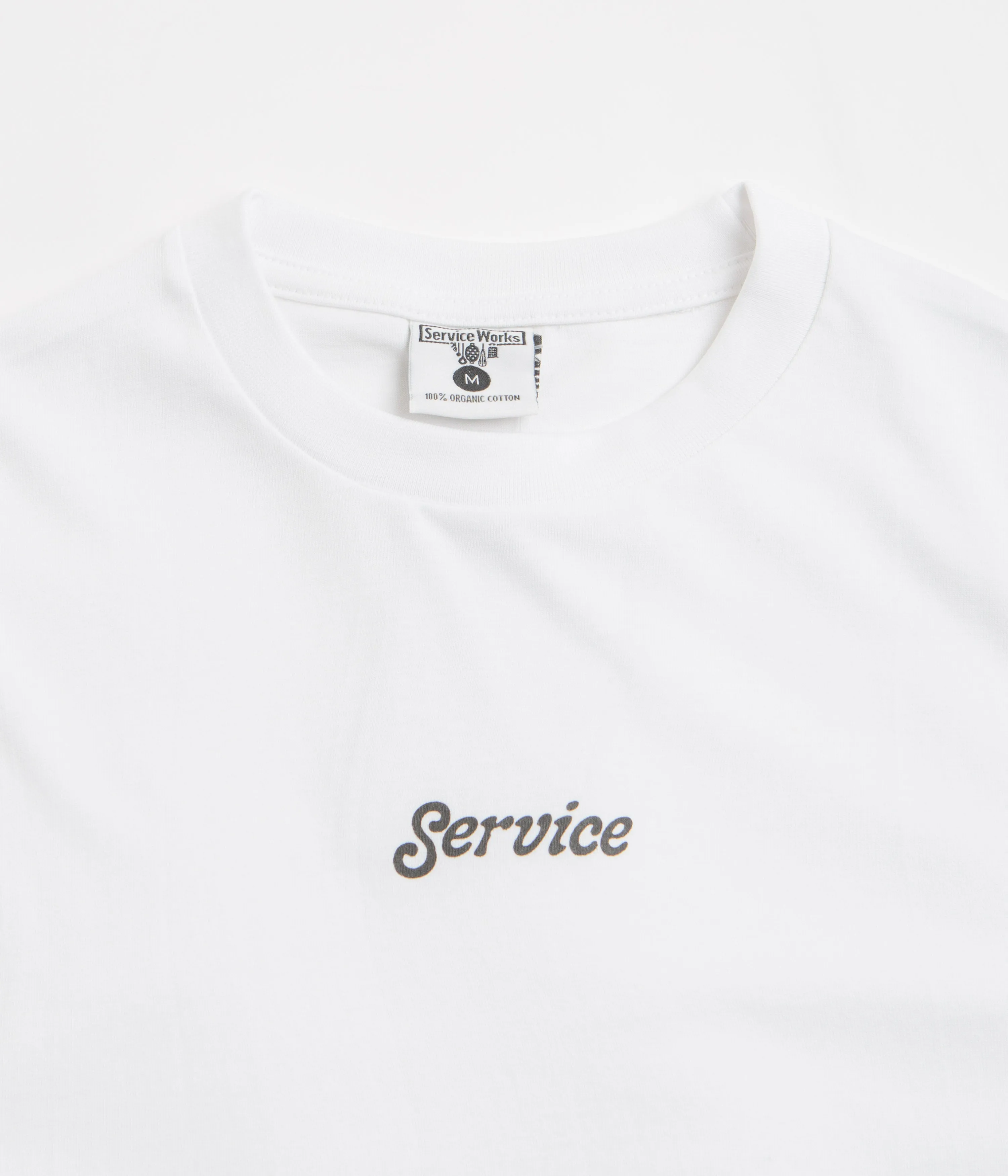 Pilates Heels Service Works Service Logo T-Shirt - White