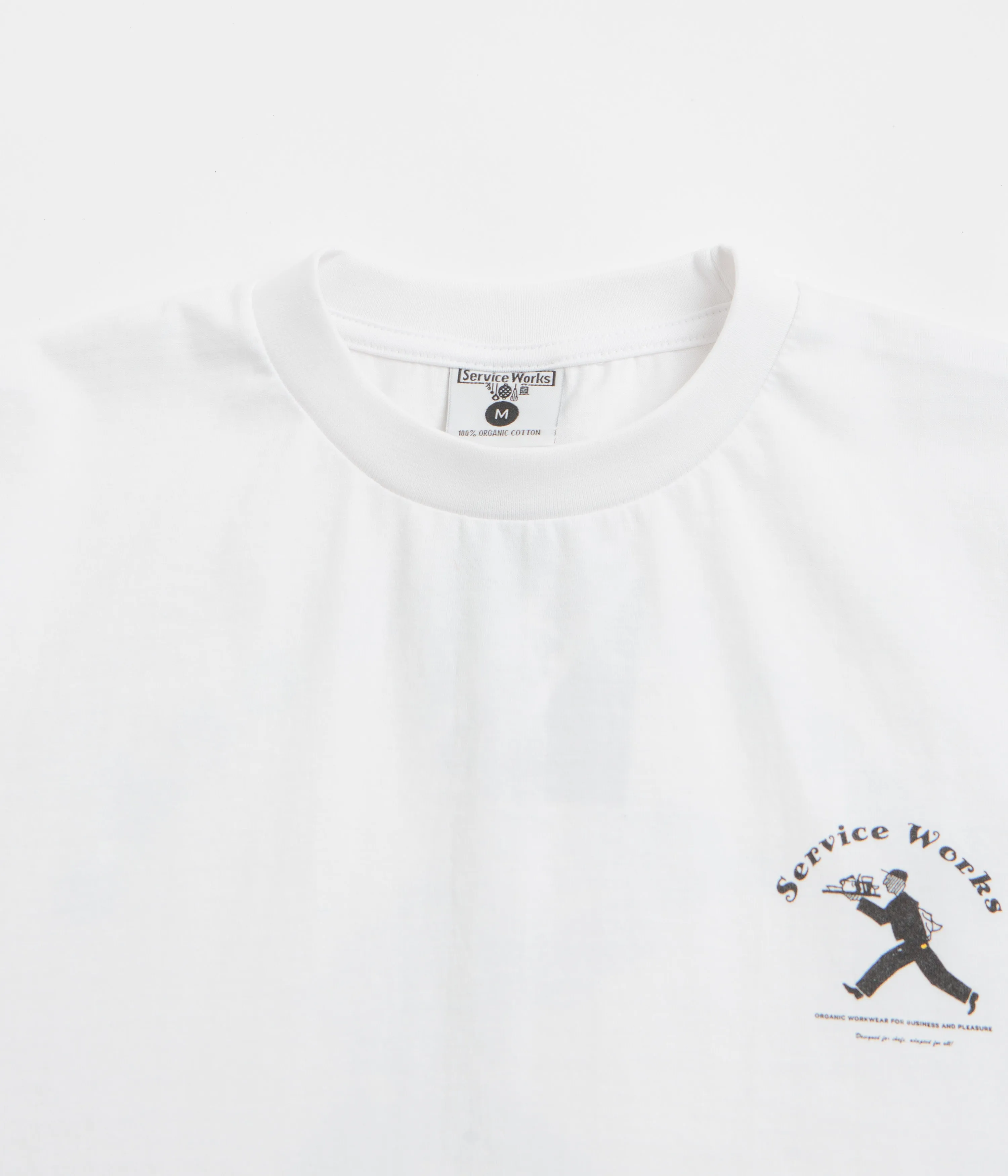 Modern Limited availability Service Works Waiter T-Shirt - White