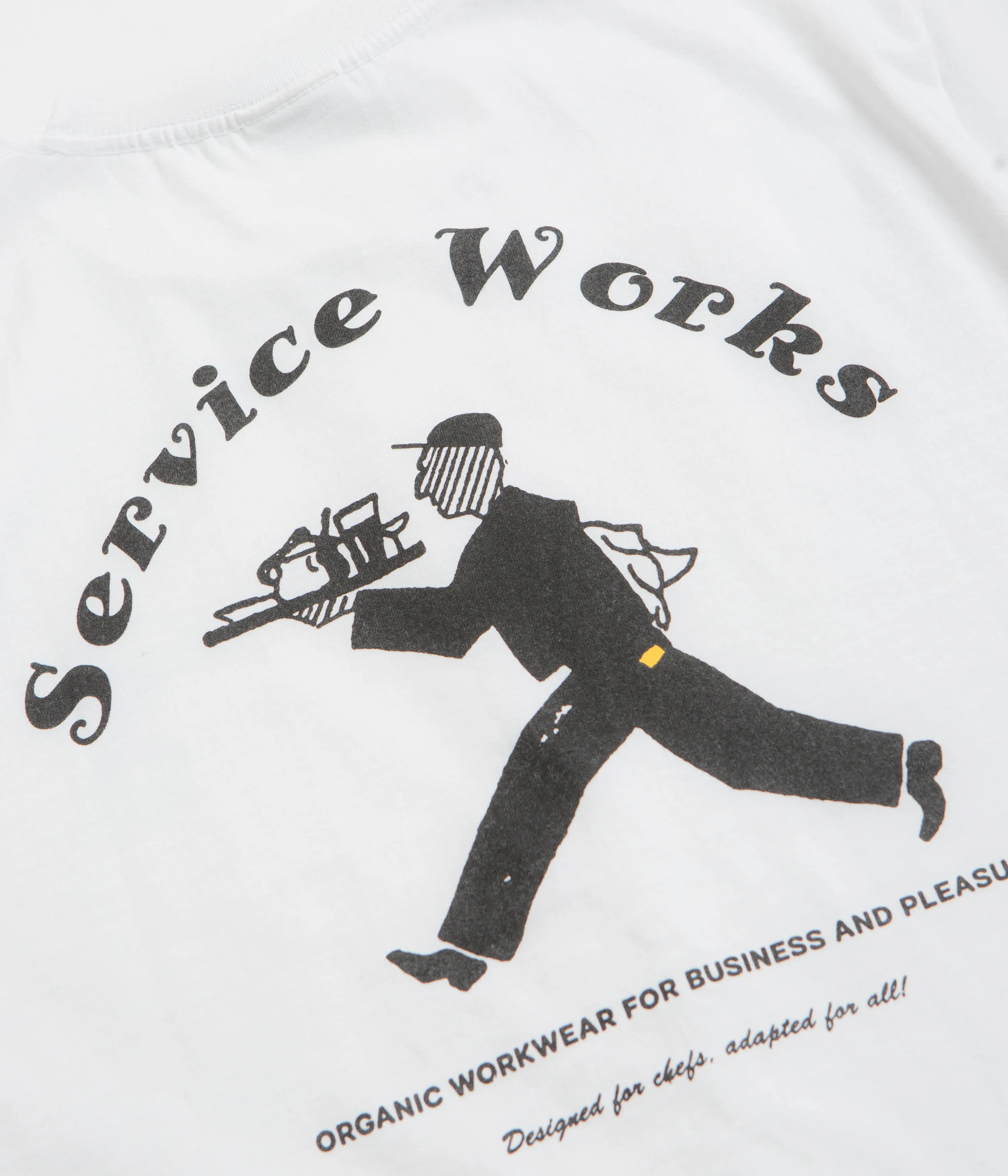 Service Works Waiter T-Shirt - White practicality