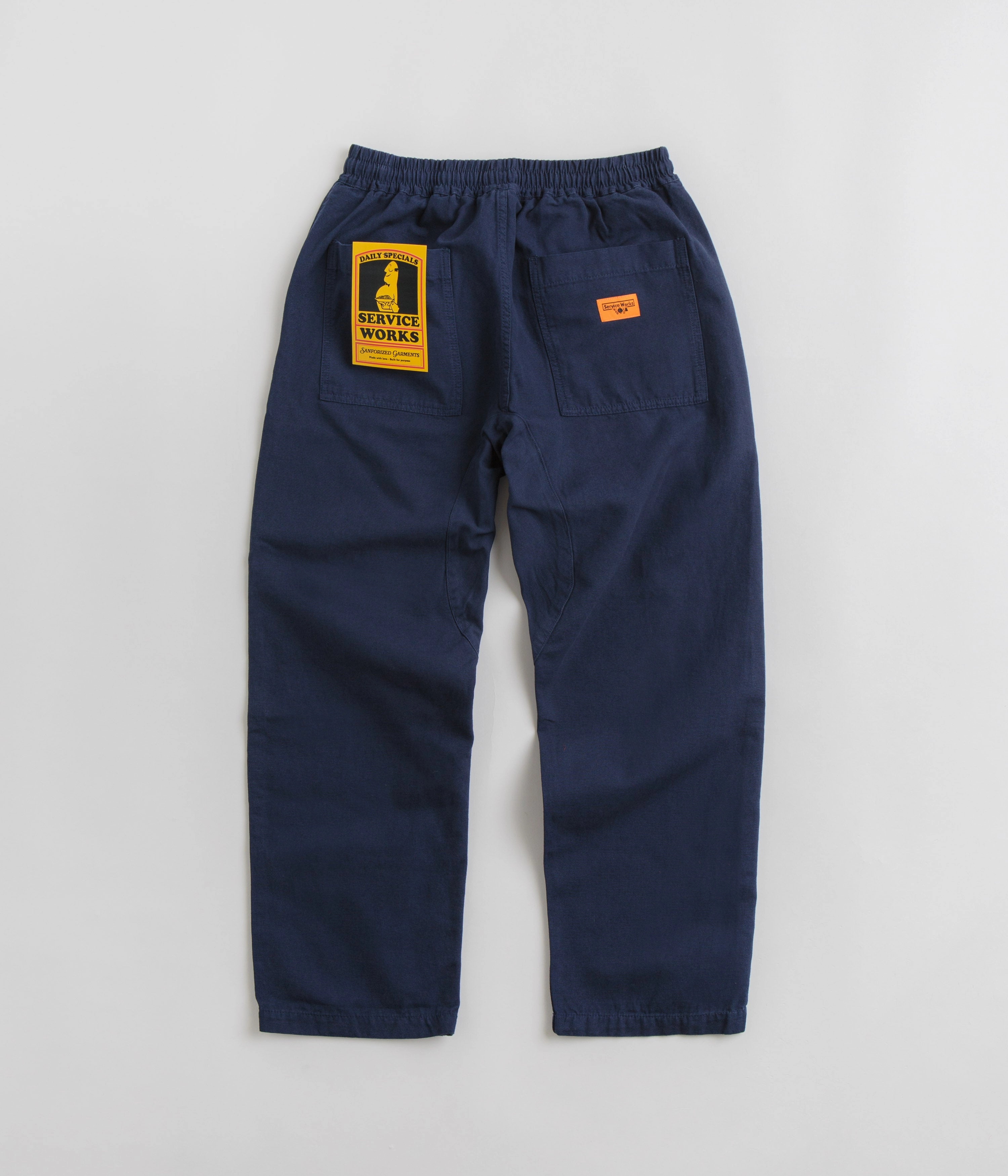Transitional Style Lined interior Service Works Classic Chef Pants - Navy