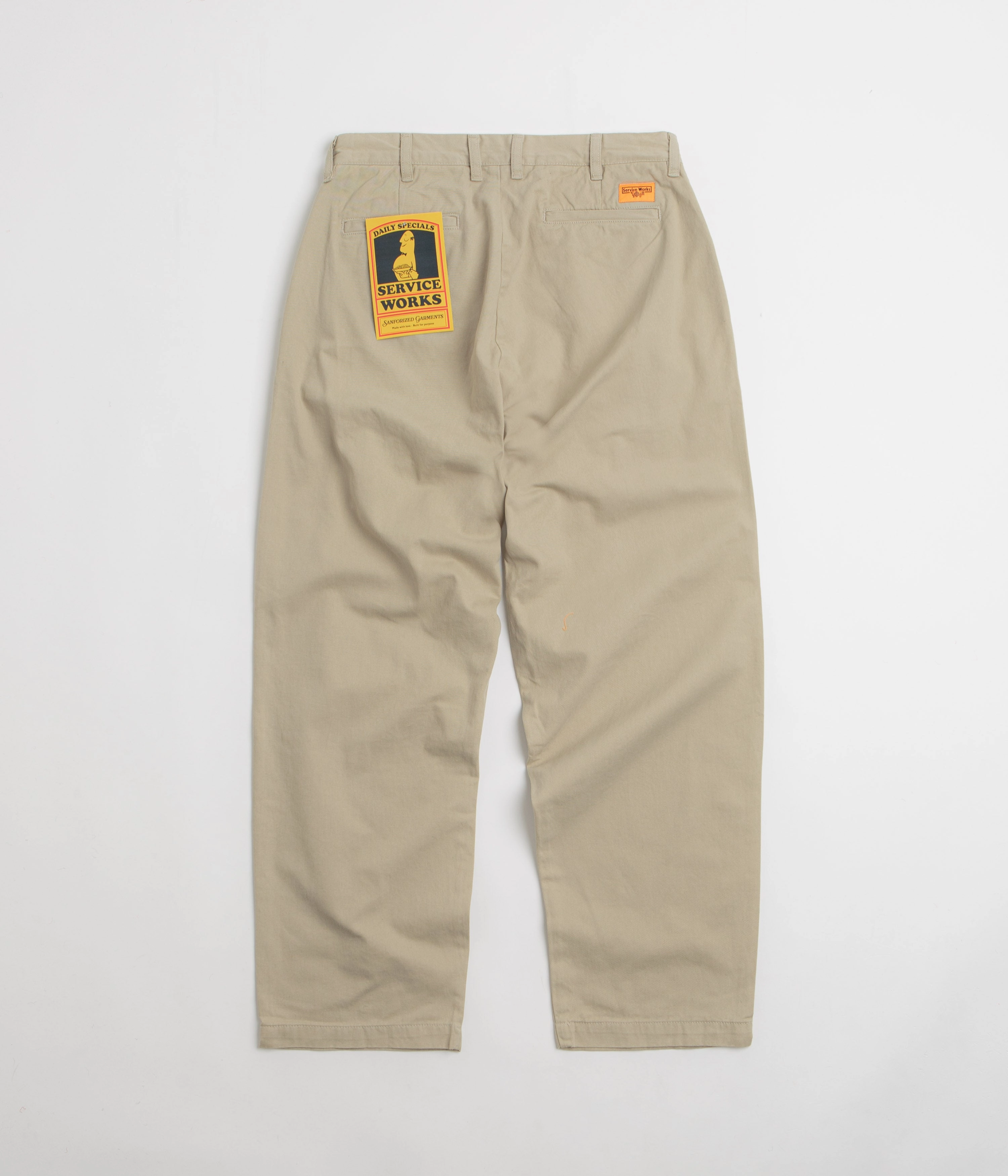 Commuter Ready Service Works Drill Part Timer Pants - Khaki