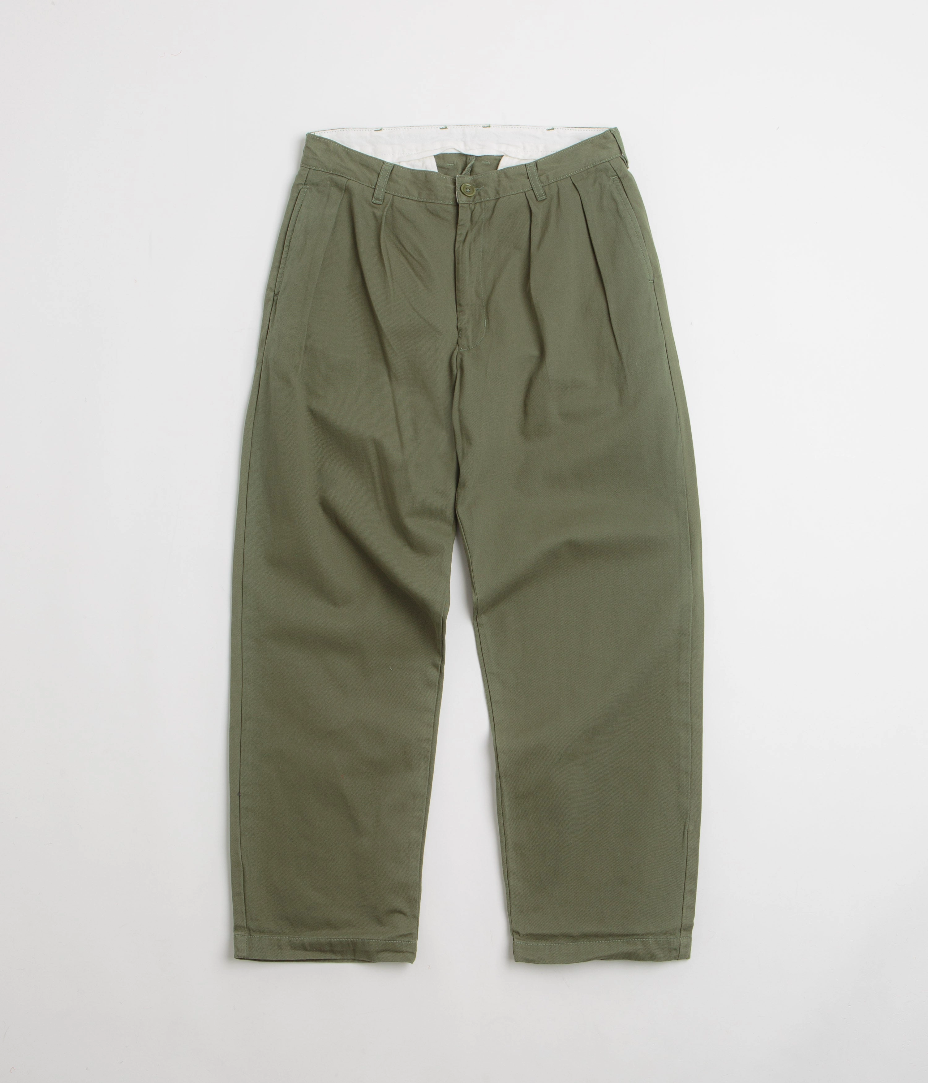 Service Works Drill Part Timer Pants - Olive Tailored Fit