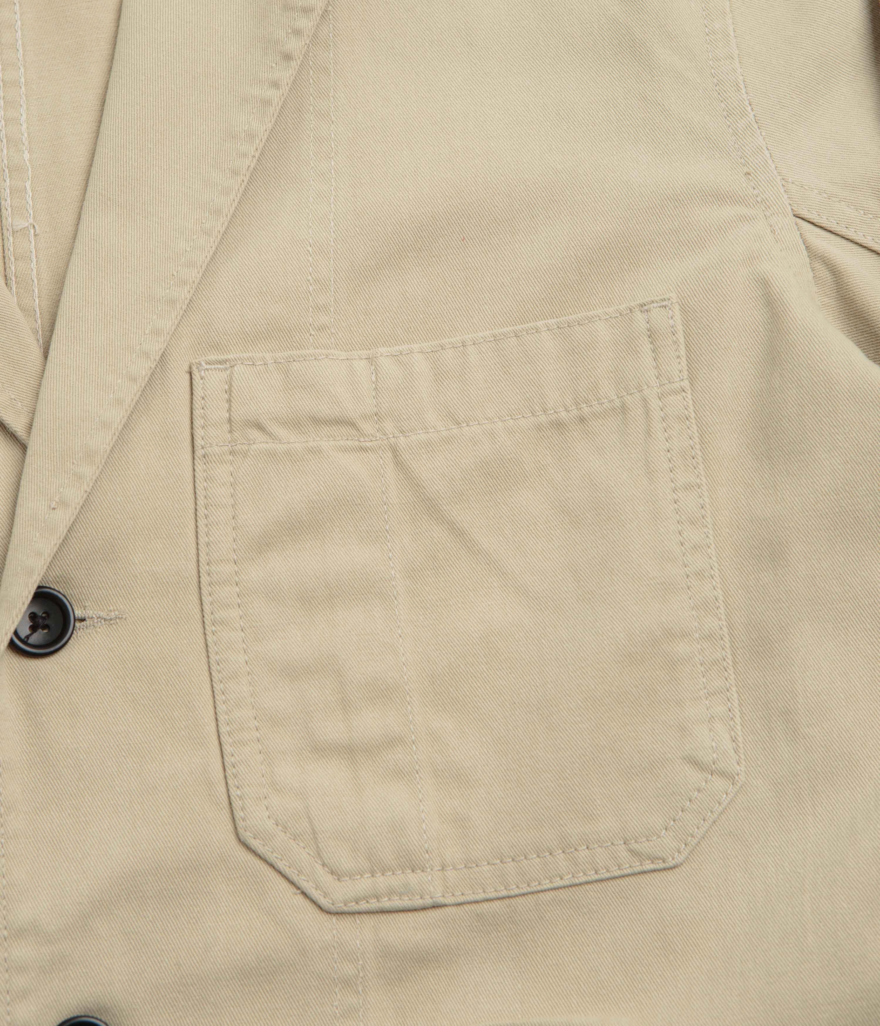 Service Works Drill Server Suit Jacket - Khaki Black