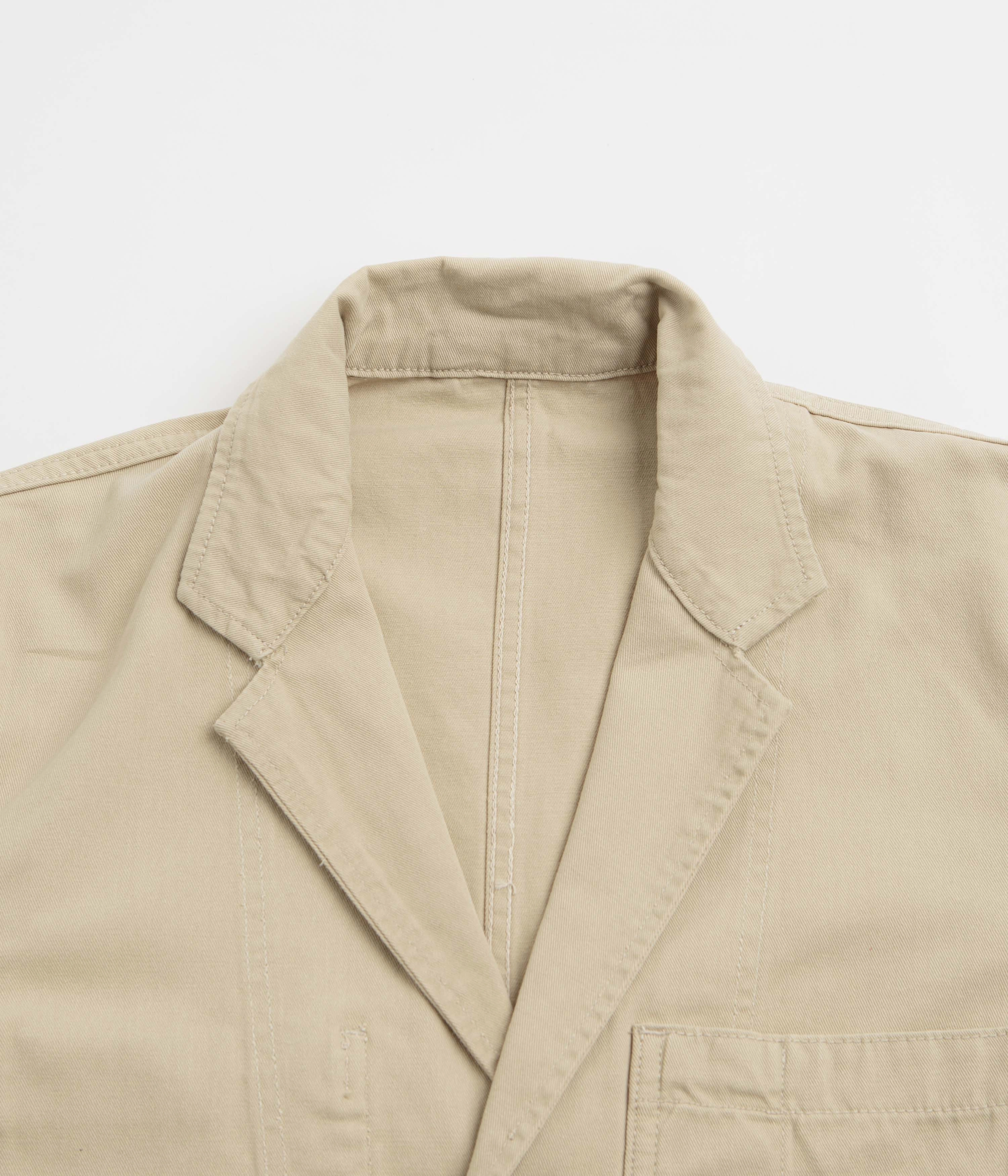 Service Works Drill Server Suit Jacket - Khaki professional