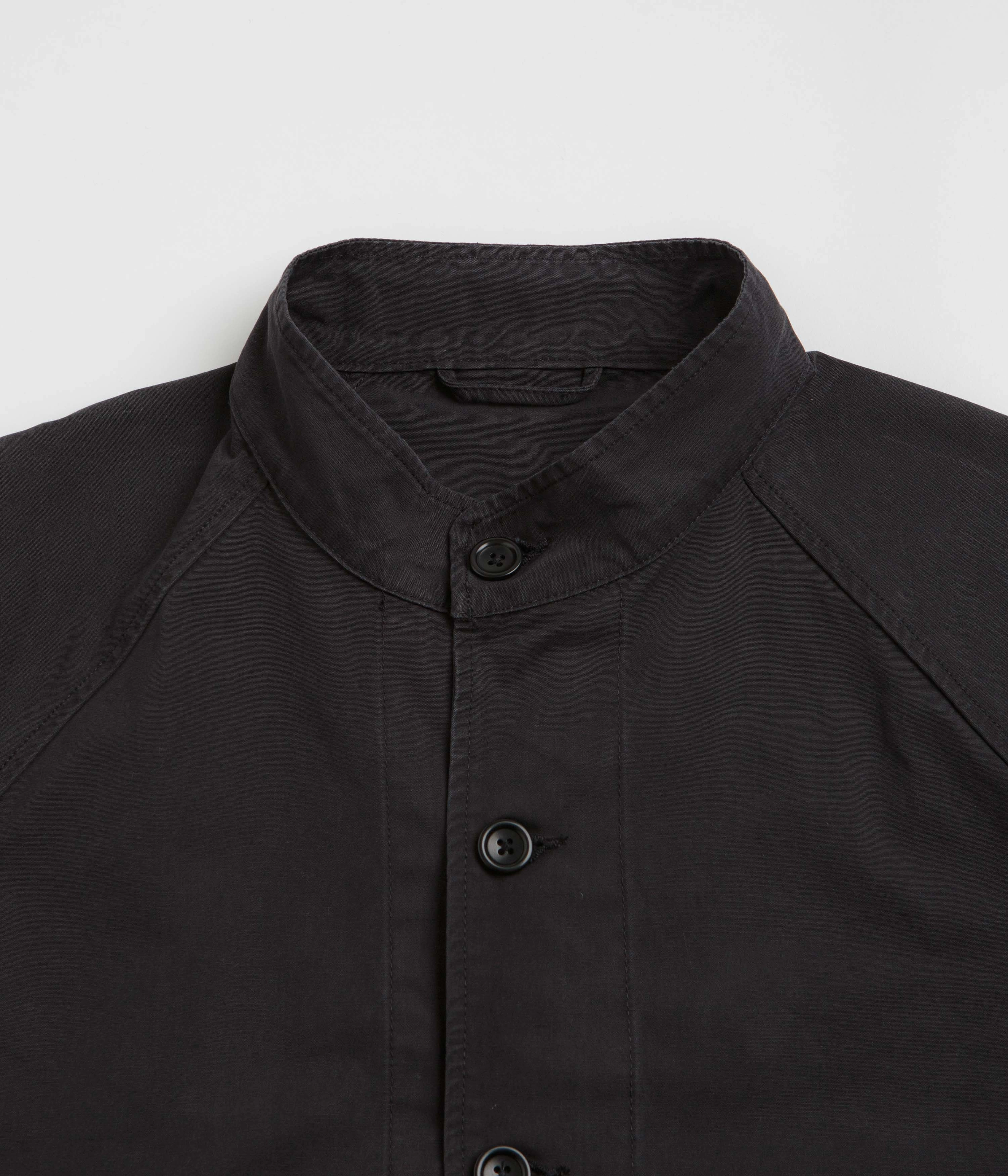 motorcycle Service Works Fine Twill Waiters Jacket - Black