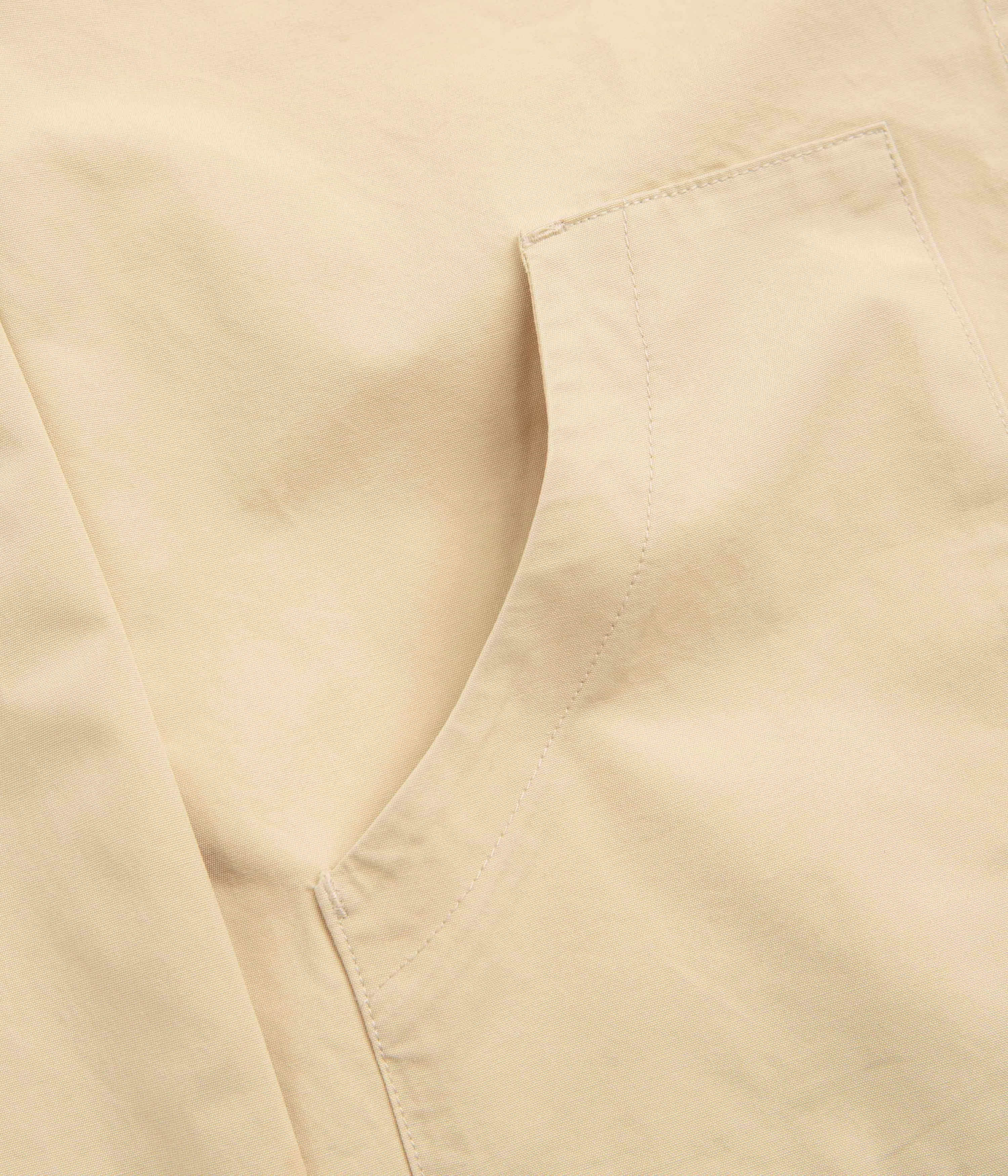 Service Works Fine Twill Waiters Jacket - Pale Khaki Dual Layer Ventilation