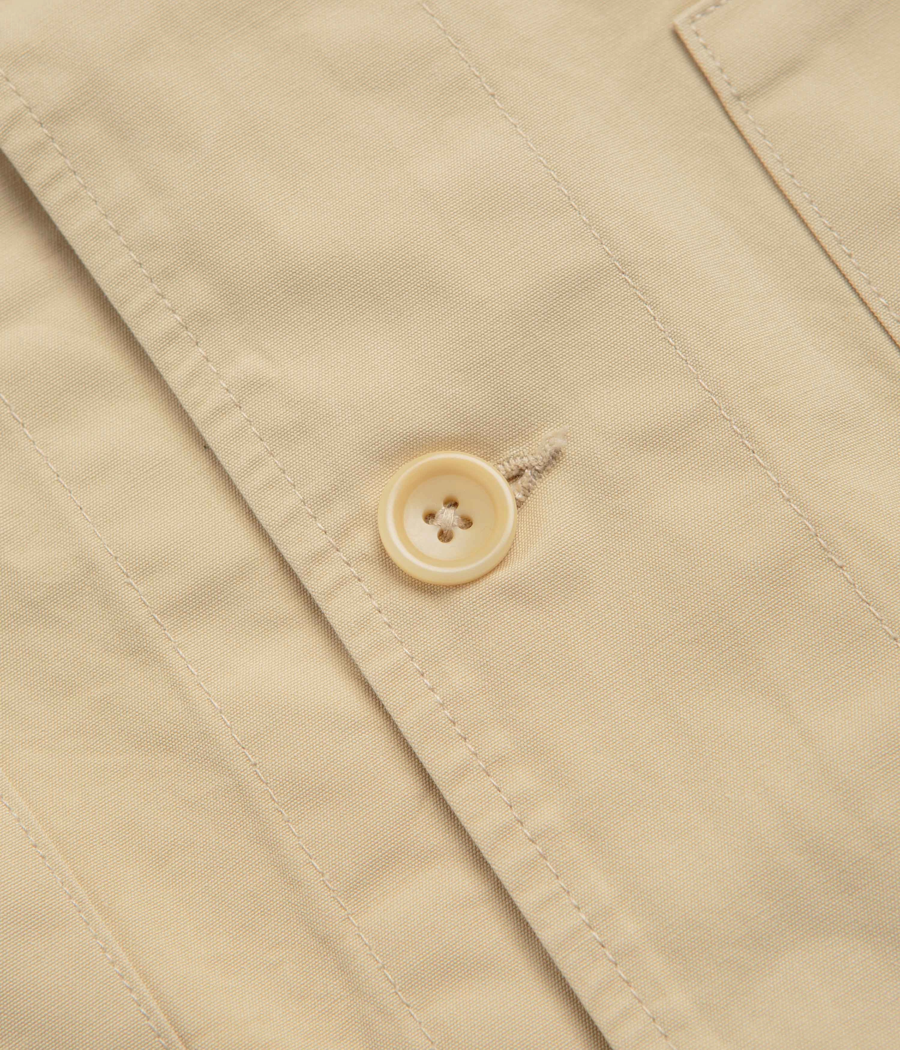 Infrastructure Flexible Shoulder Panels Service Works Fine Twill Waiters Jacket - Pale Khaki