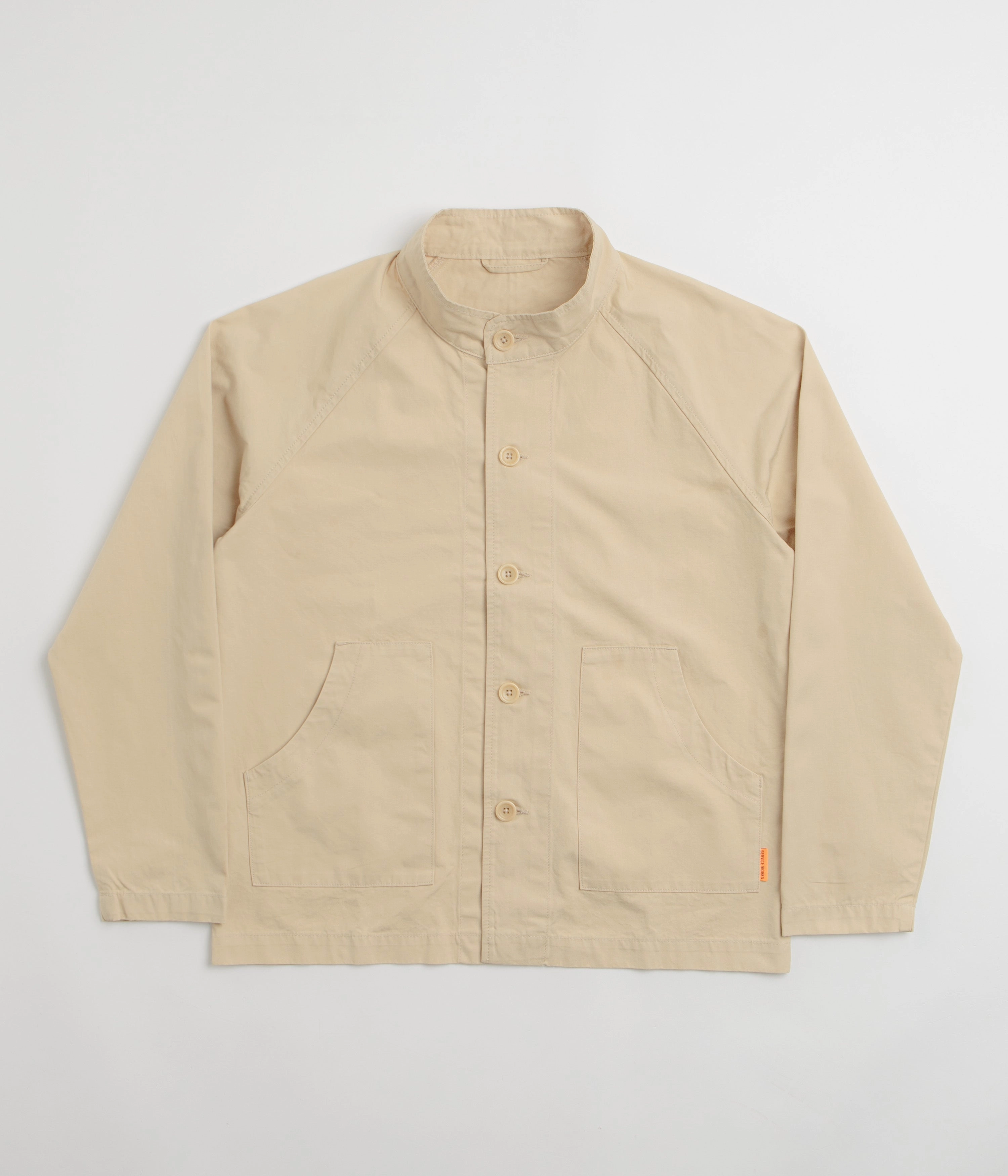 Service Works Fine Twill Waiters Jacket - Pale Khaki Light Padding