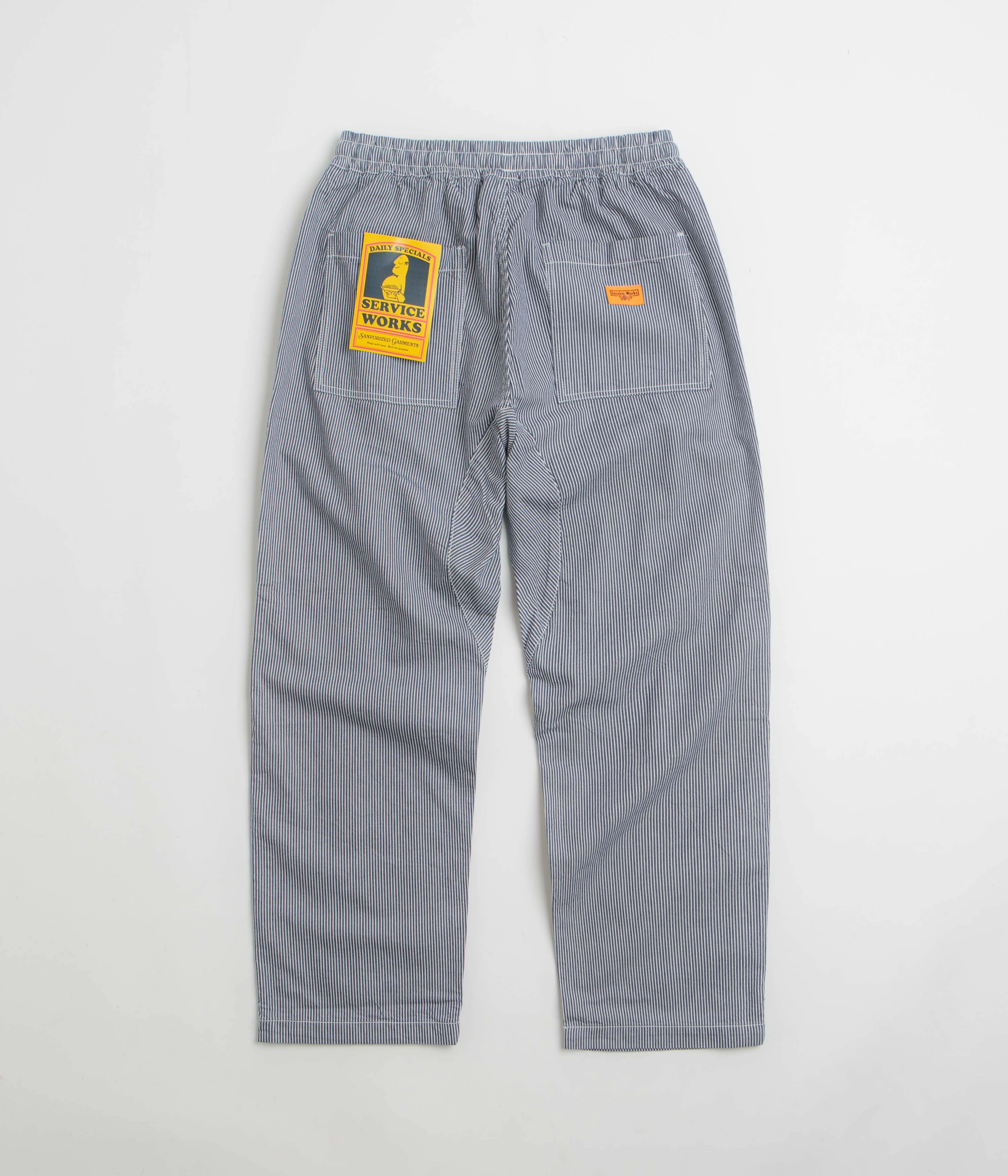High Waist Stretch Service Works Hickory Chef Pants - Hickory