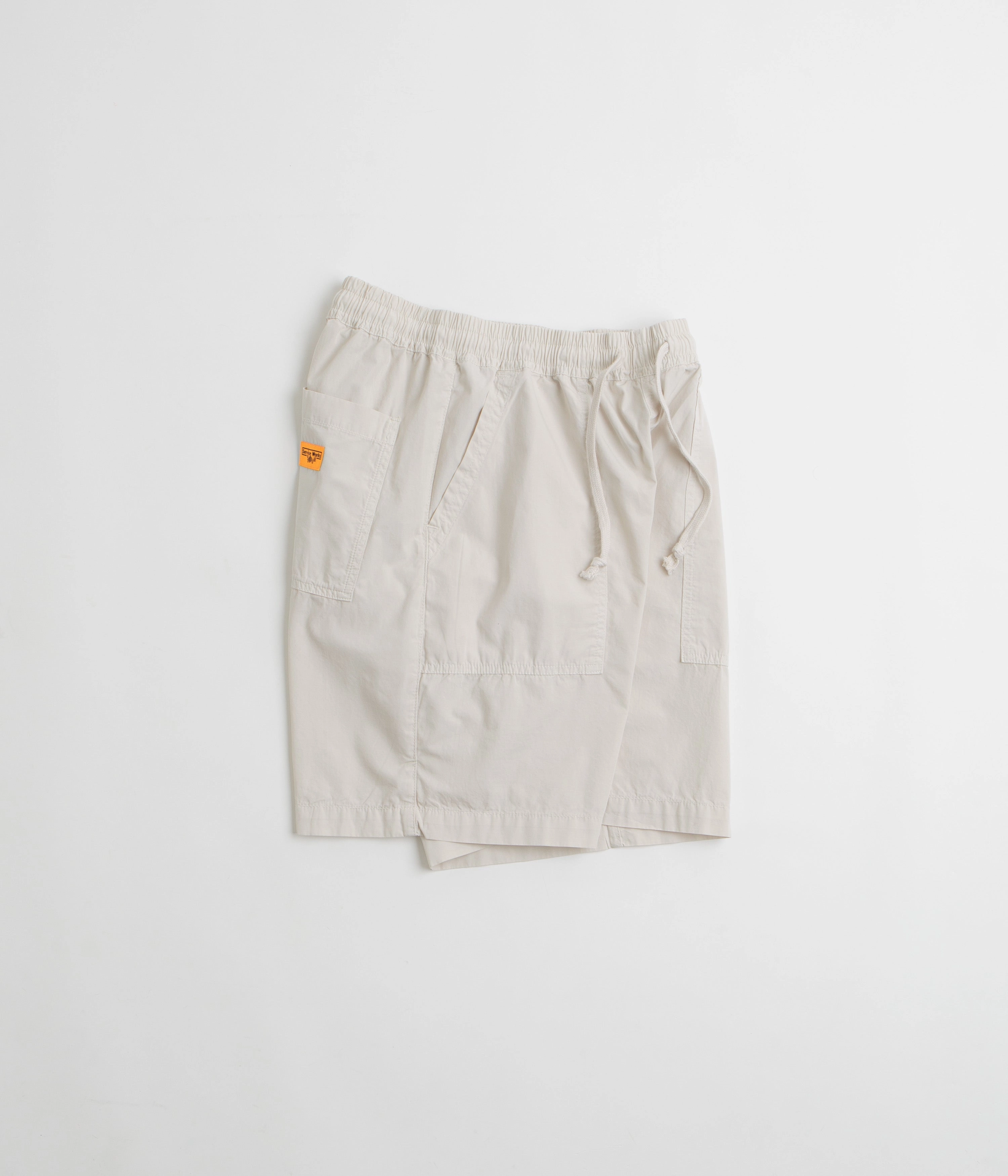 Summer Ready Urban Outfit Service Works Poplin Chef Shorts - Salt