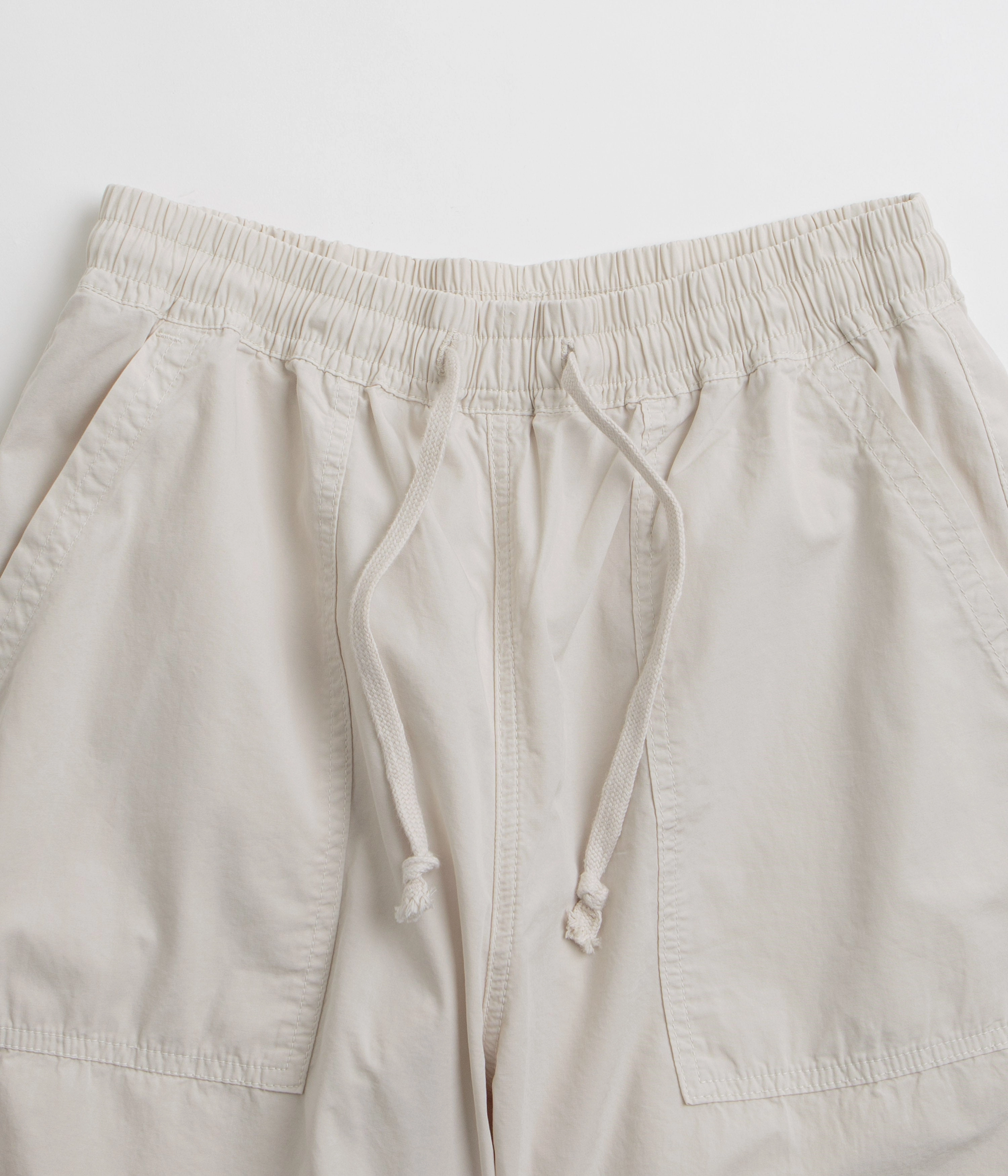 Service Works Poplin Chef Shorts - Salt finance industry Rubberized Waist Grip