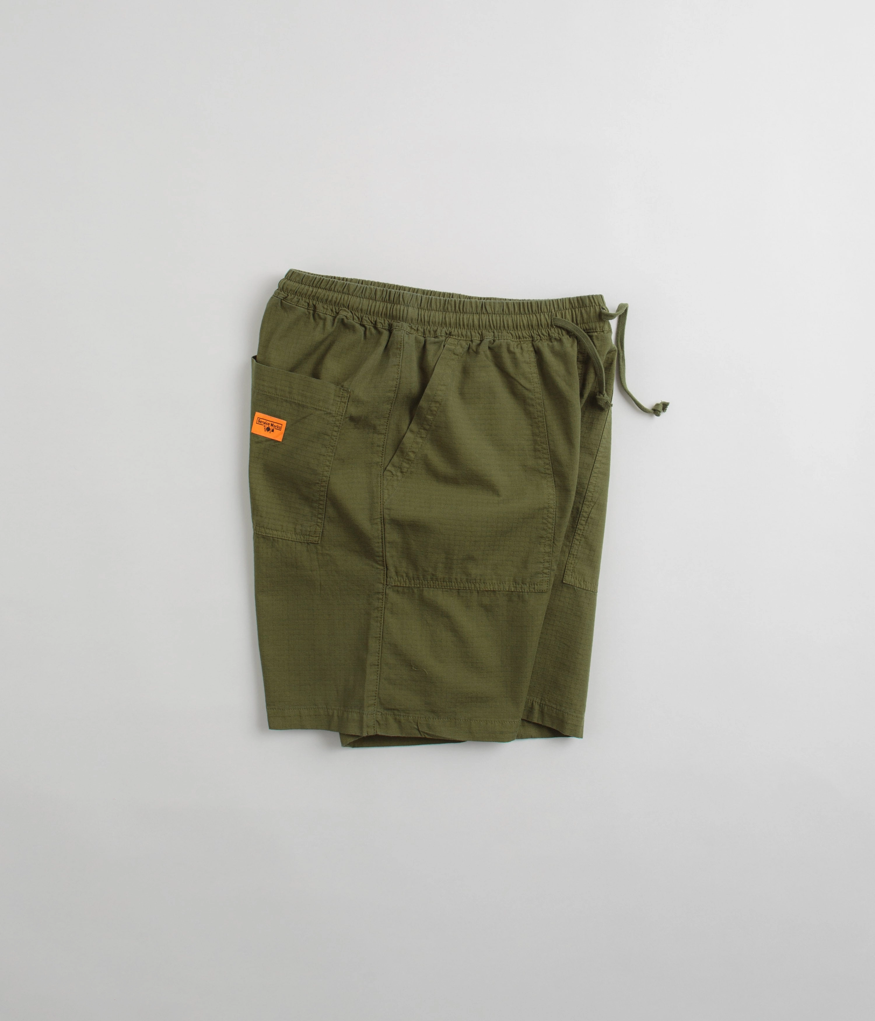 Service Works Ripstop Chef Shorts - Pesto Snowboarding Gear Easy Match