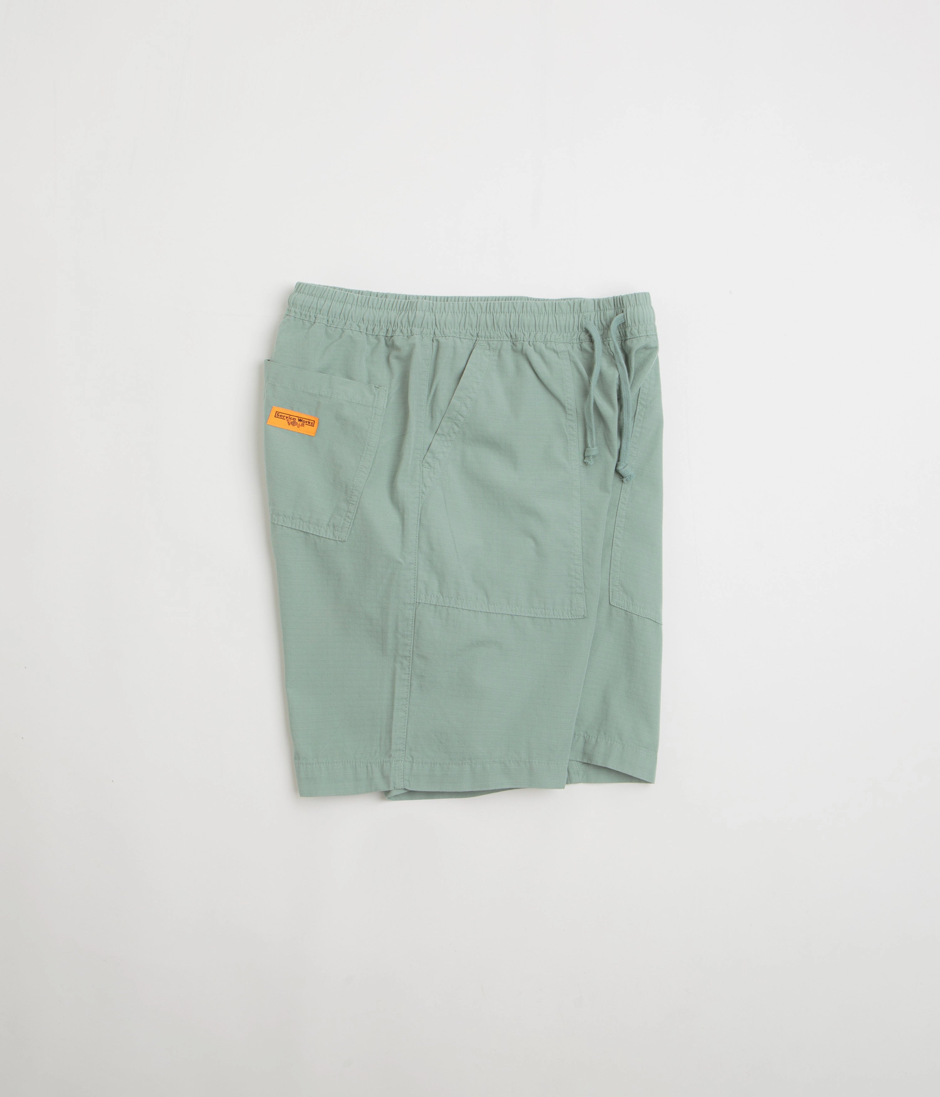 Service Works Ripstop Chef Shorts - Sage Warm Mood high waisted