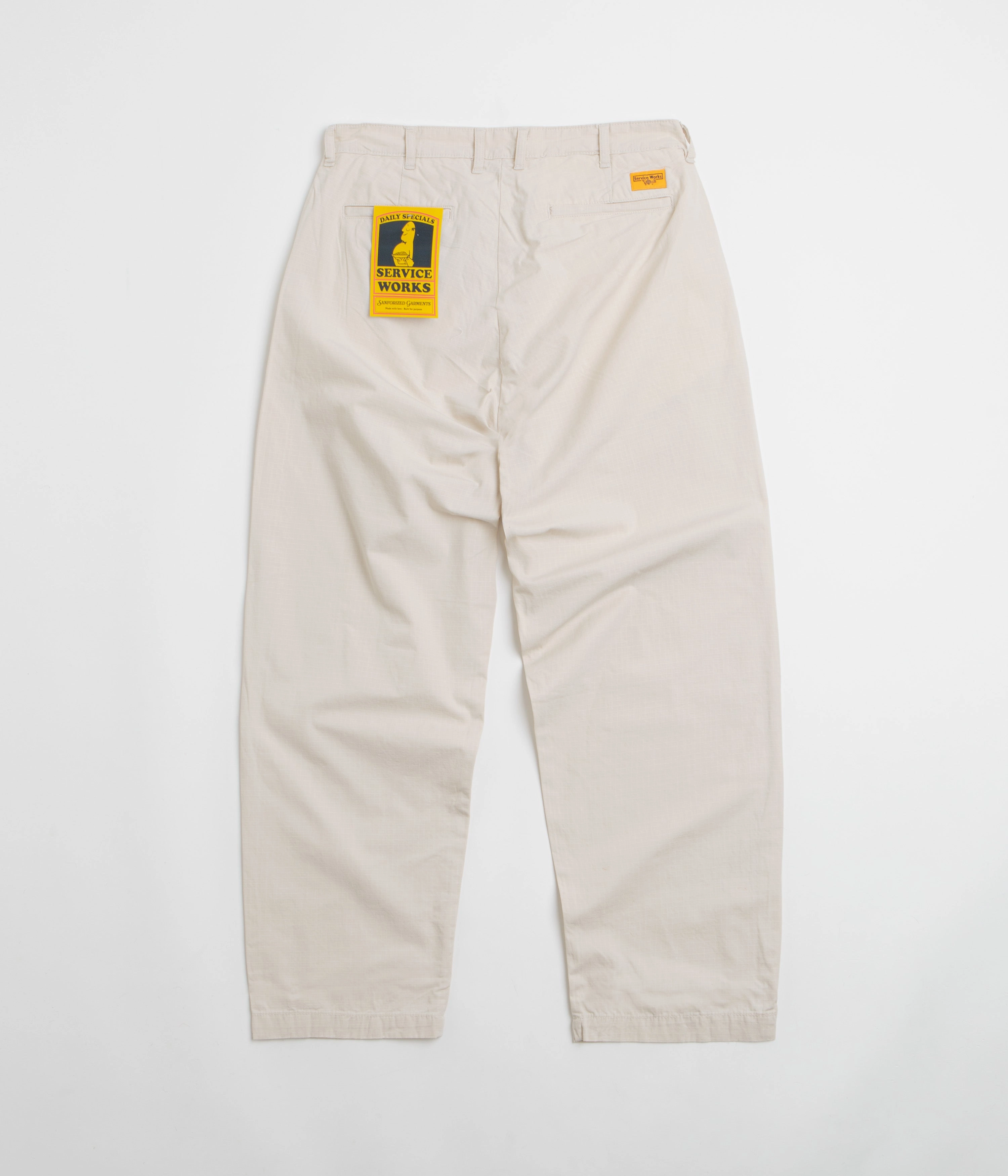 AdjustableWaistband Service Works Ripstop Part Timer Pants - Bone