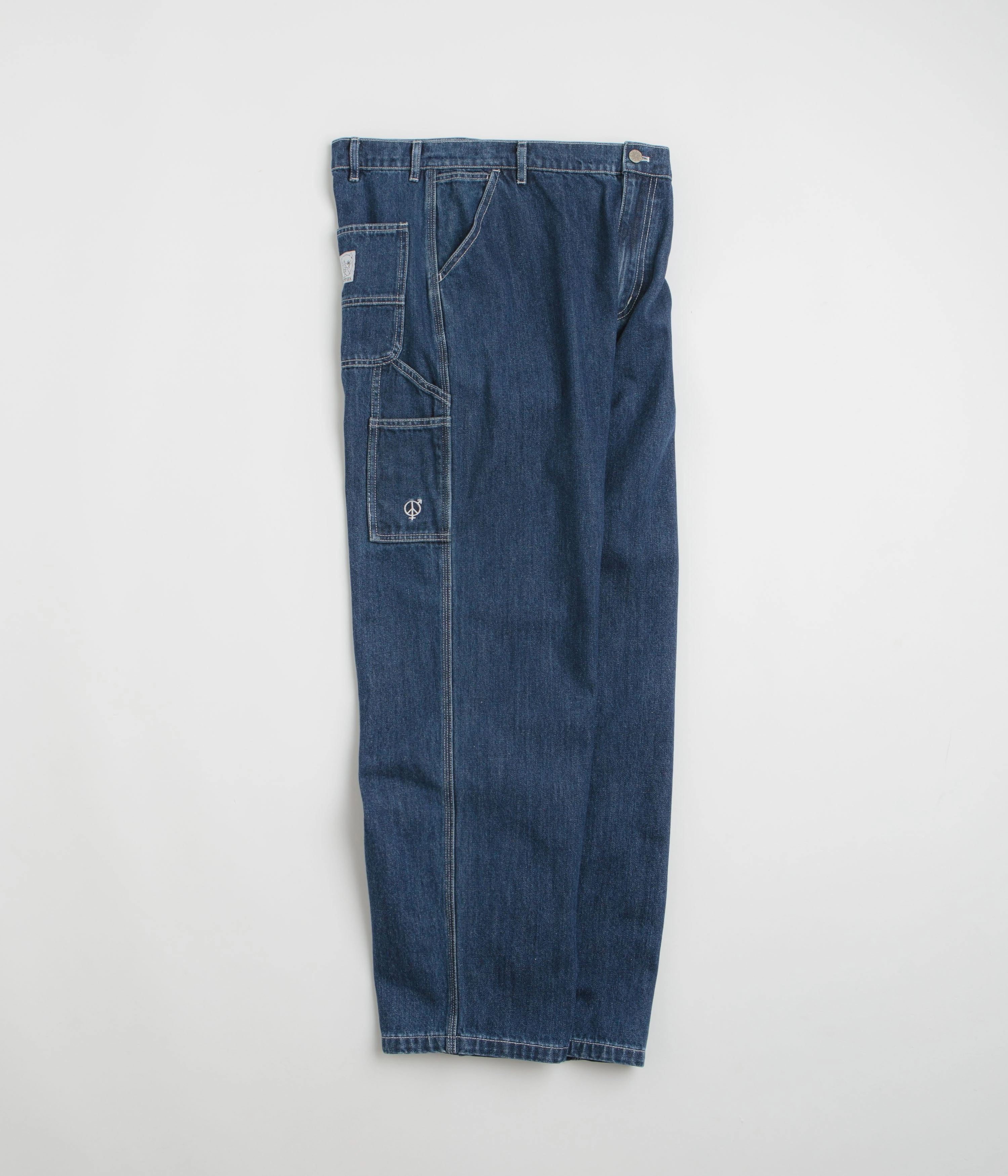 Sexhippies Carpenter Jeans - Medium Blue Ventilated Panels Hip Friendly Pockets
