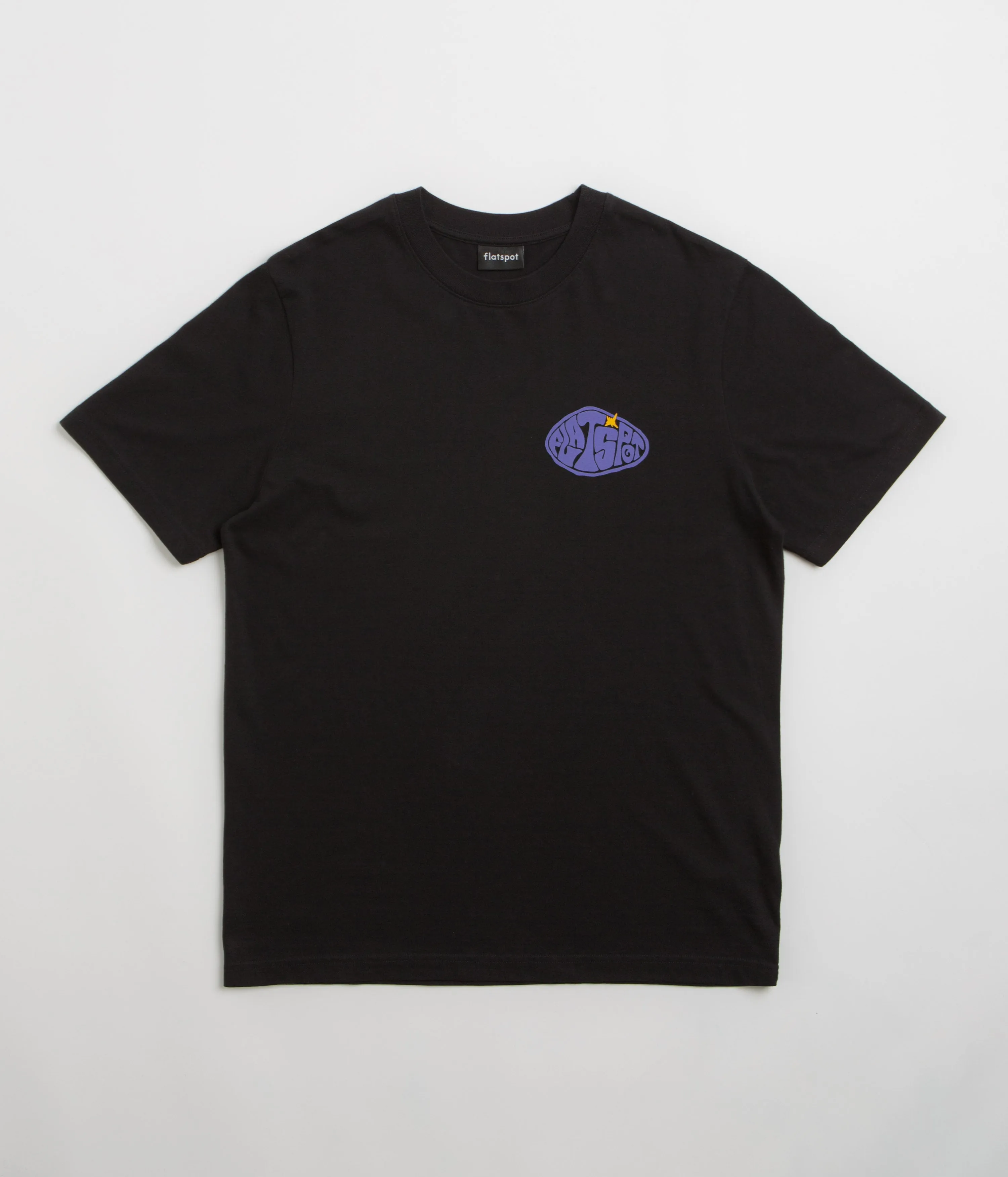 Seamless Shoulder Transition flatspot Hole T-Shirt - Black