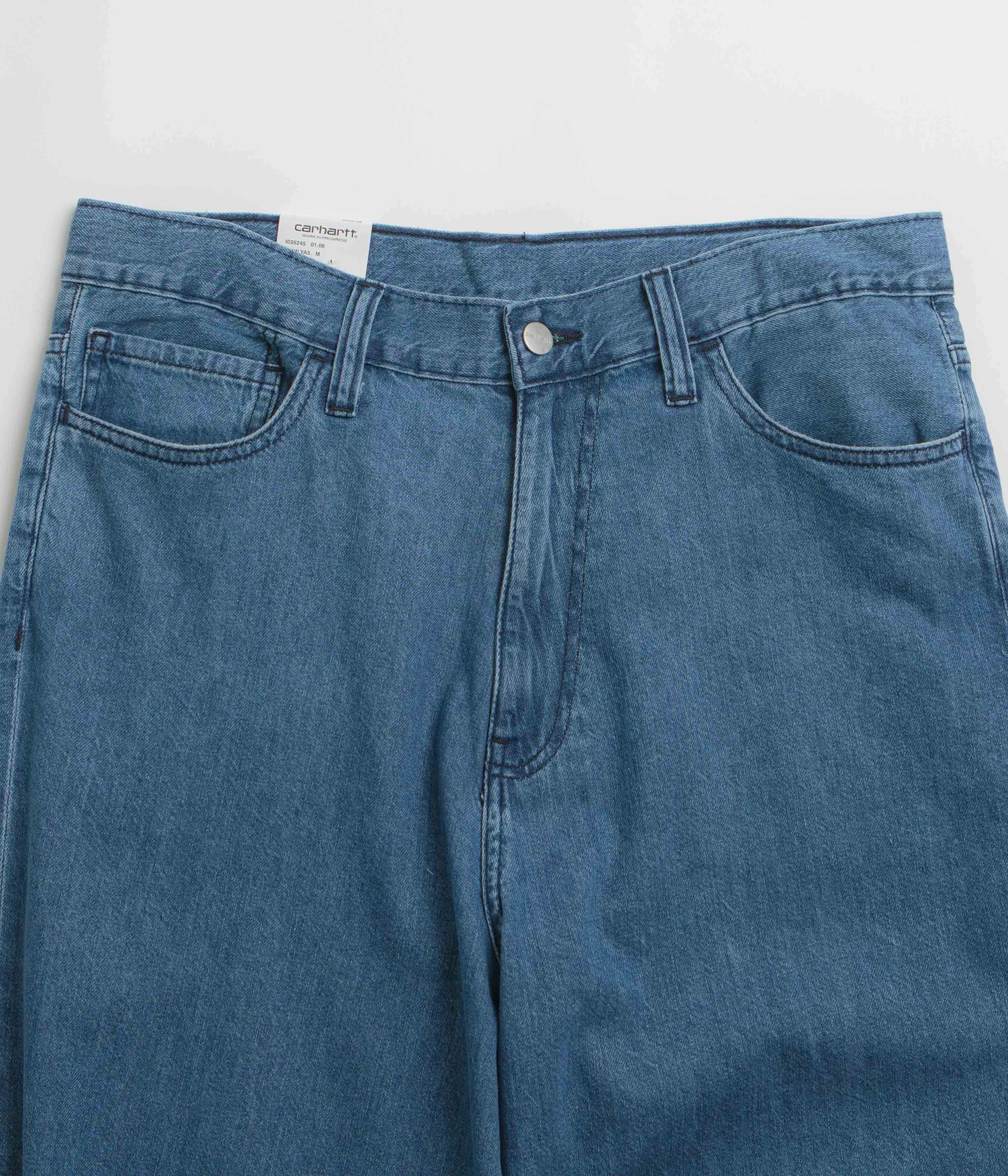 Carhartt Lucas Pants - Blue Stone Washed Breathable back panel