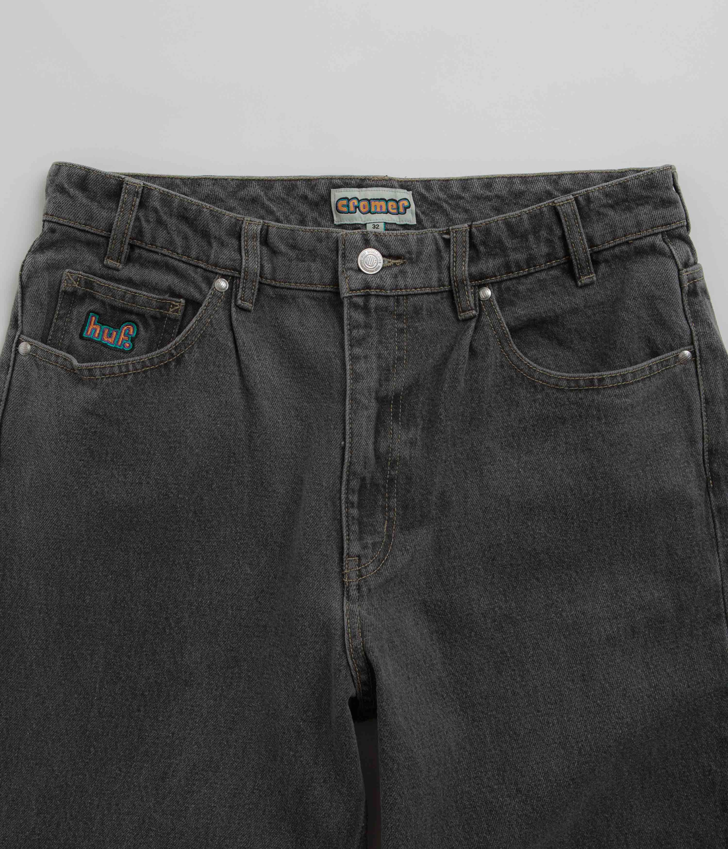 HUF Cromer Washed Pants - Frost Grey TearResistantPanels Airy Feel
