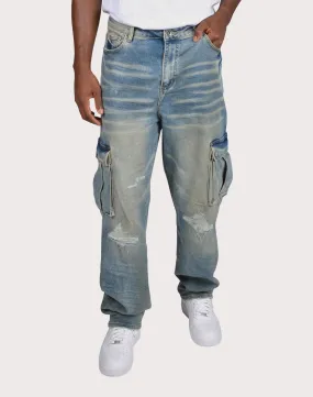 Crysp Denim Station Straight Fit Cargo Pants LowProfile
