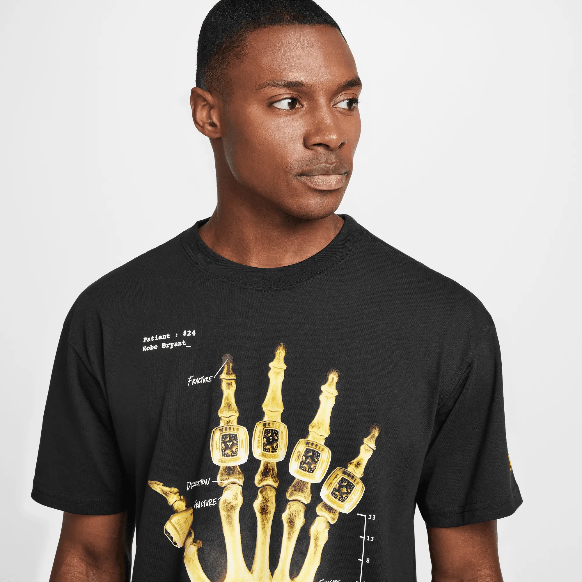 FrictionResistantFabric KOBE "X-RAY" TEE - BLACK / GOLD