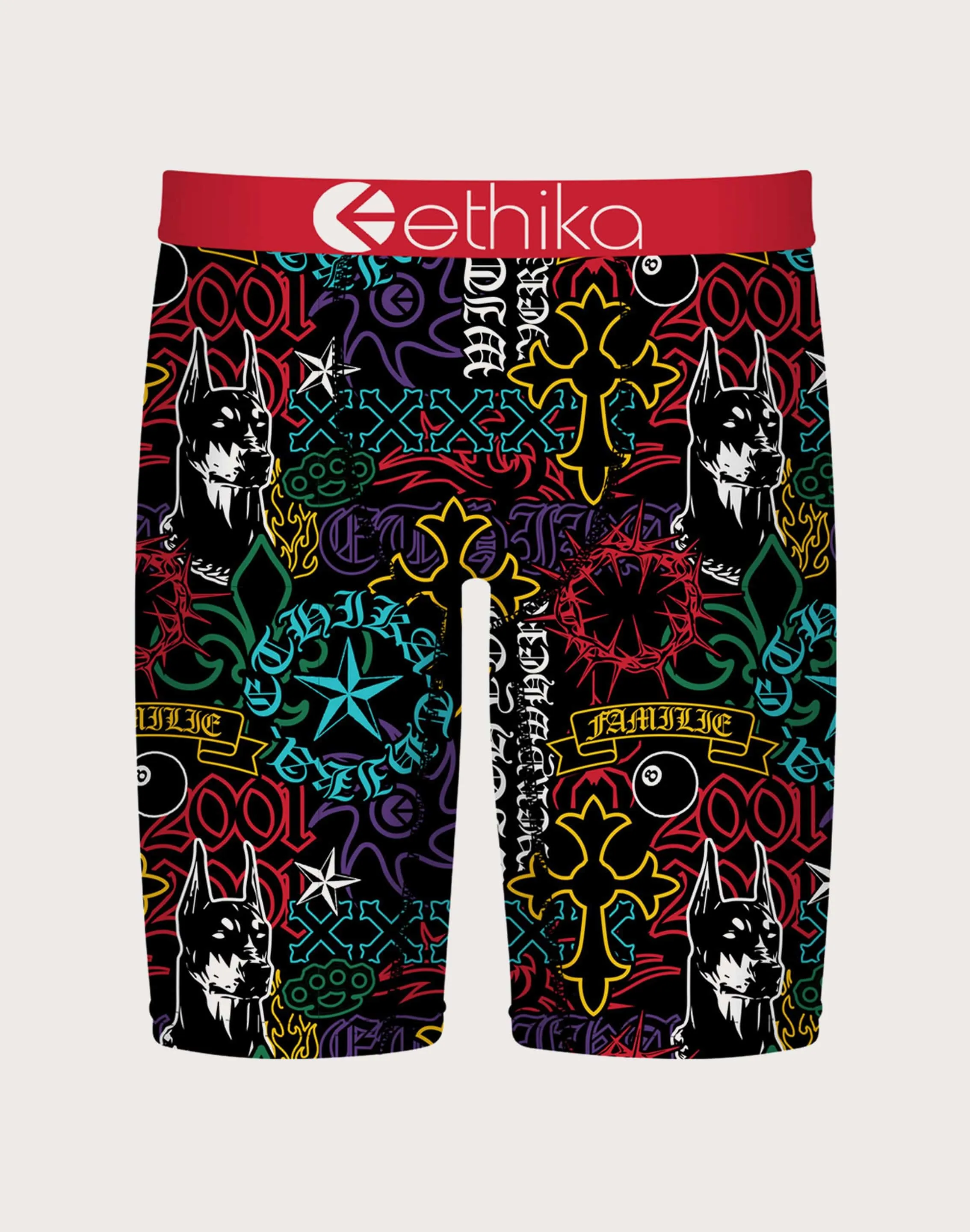 Ethika Cross My Heart Boxer Briefs Regal Glow American Ease