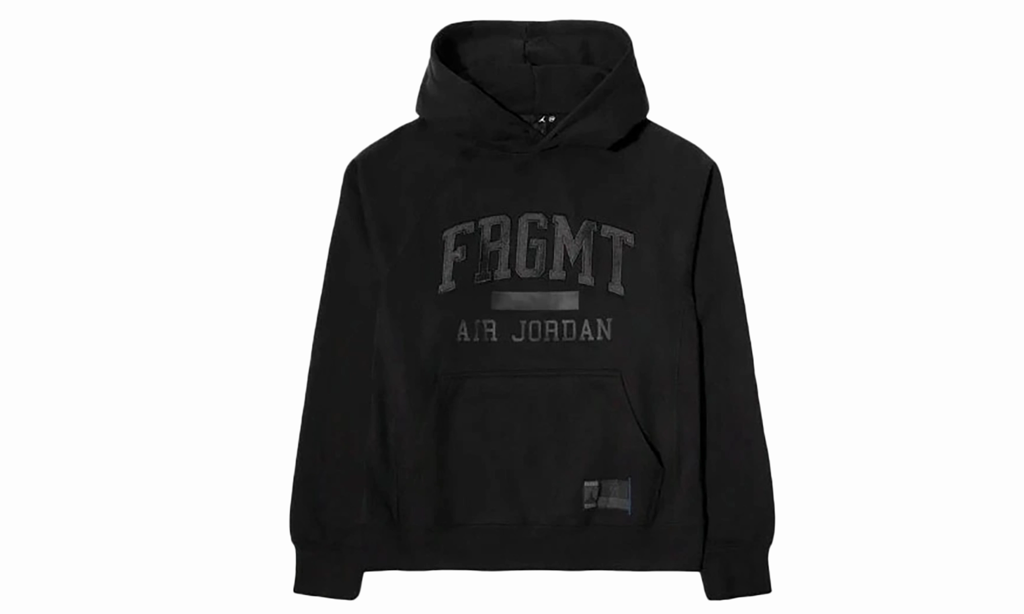 PULLOVER HOODIE "Fragment Design - Black" Soft Jersey DoubleStitched
