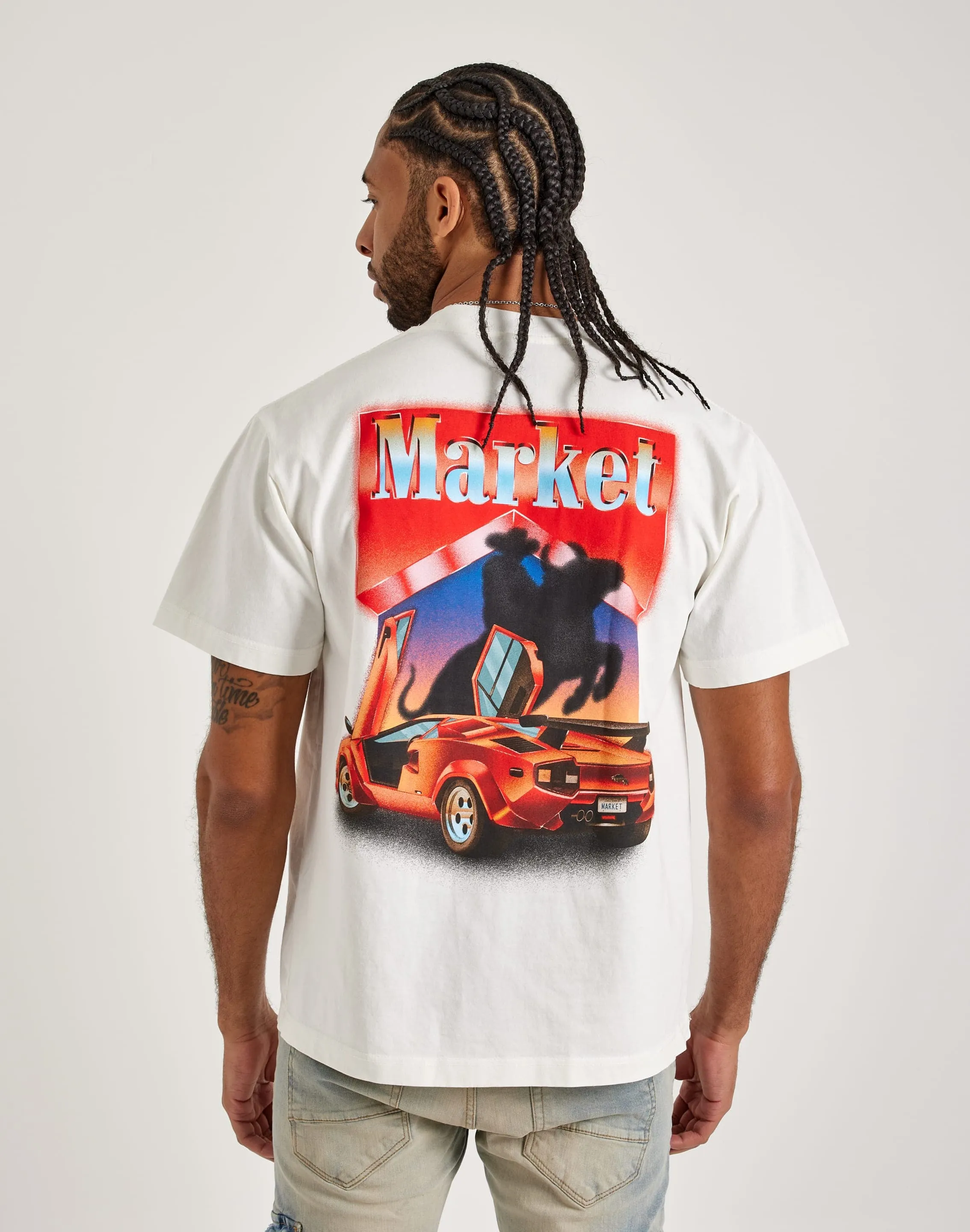 UVProtectionCloth WrinkleFreeFabric Market Bullrider Tee