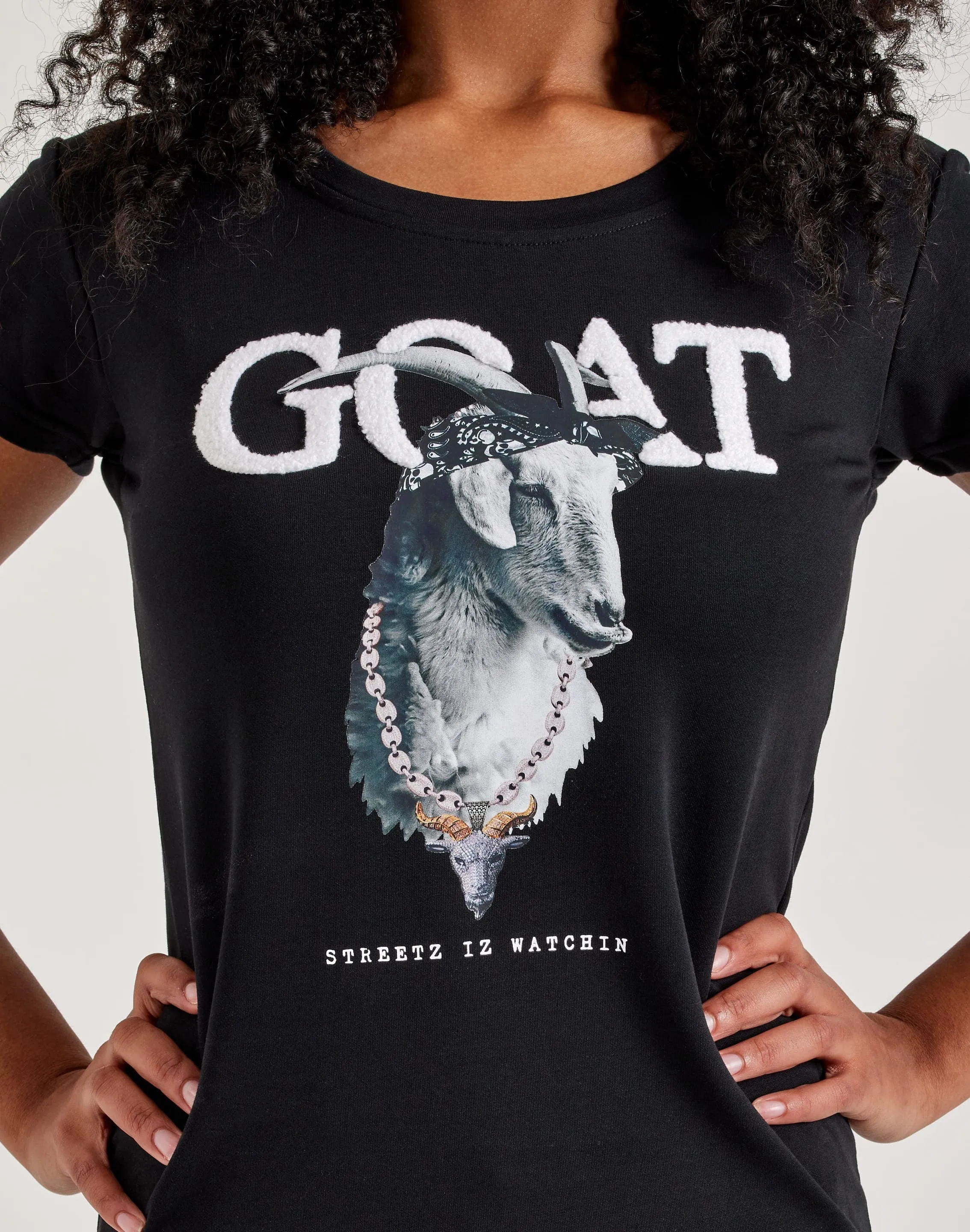 Streetz Iz Watchin Goat Tee Snow Core SmoothInnerLining