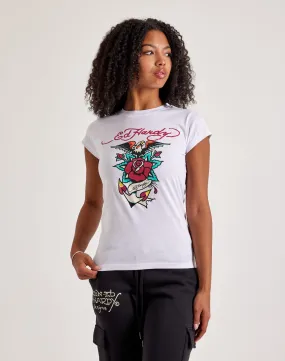 Ed Hardy Eagle Rose Slim-Fit Tee Compression Fit Bold Core