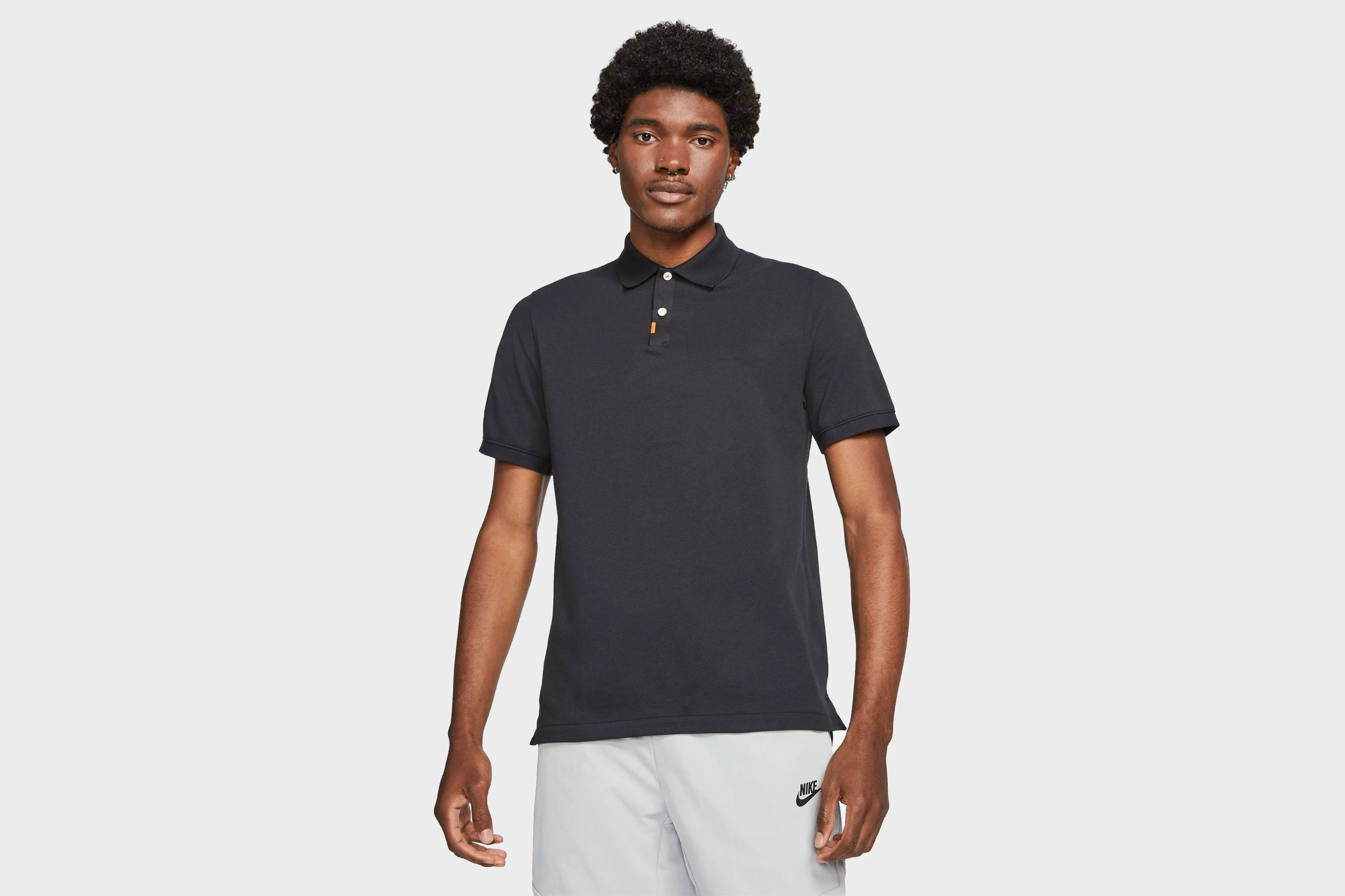 Nike Dri-Fit S/S Polo Shirt (Black/Black) Royal Ease StaticFree Material