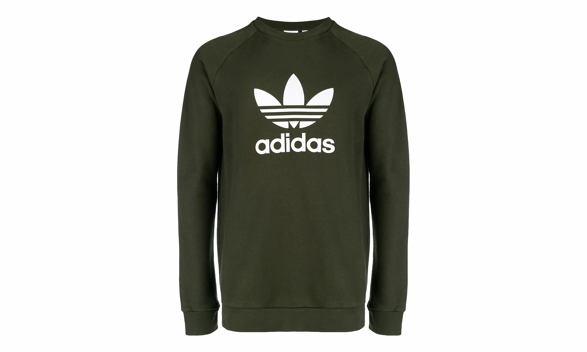 Trefoil Crewneck Sweatshirt "Night Cargo / White" Light Core