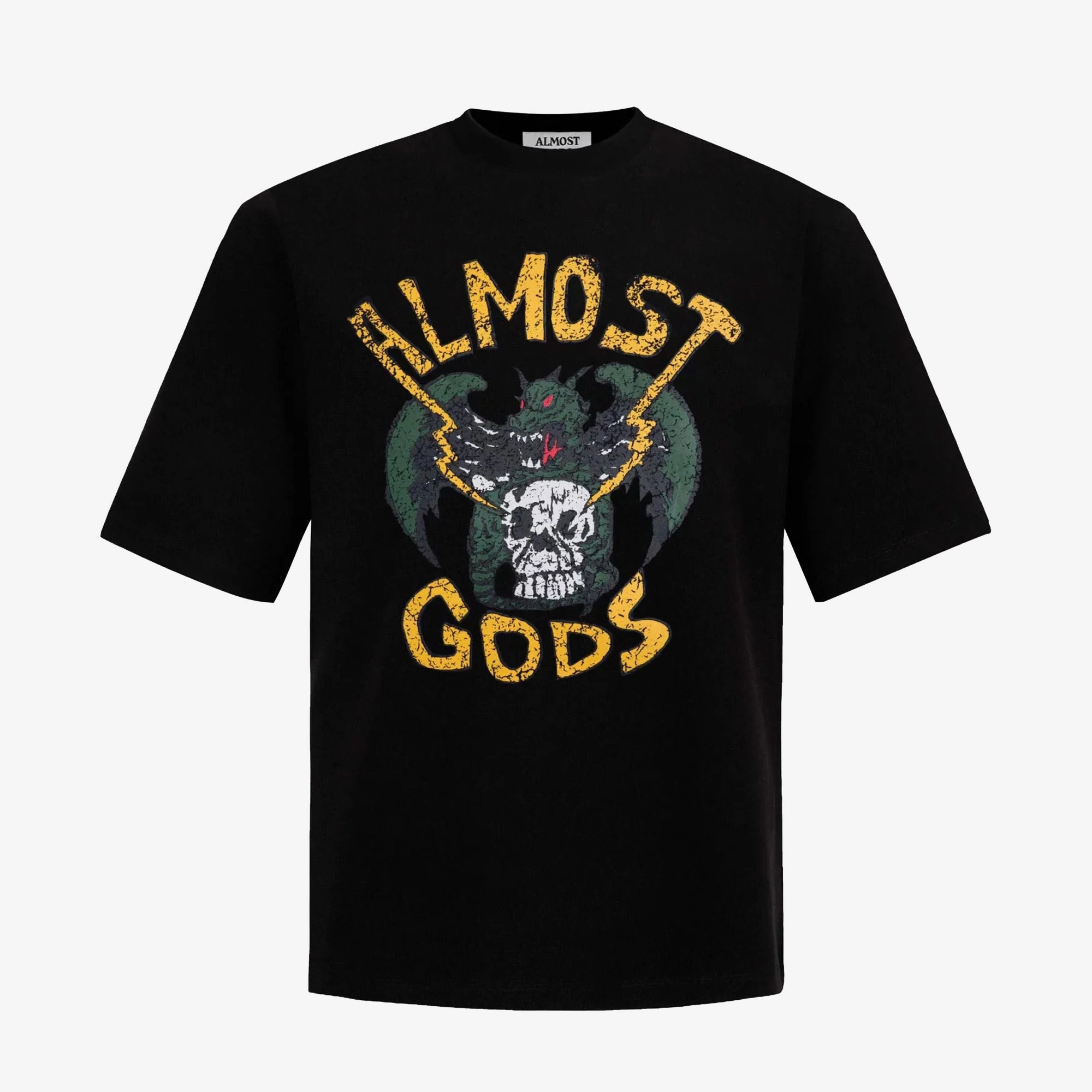 MoistureWickingMaterial ALMOST GODS | ALMOST GODS RECON TEE { BLACK