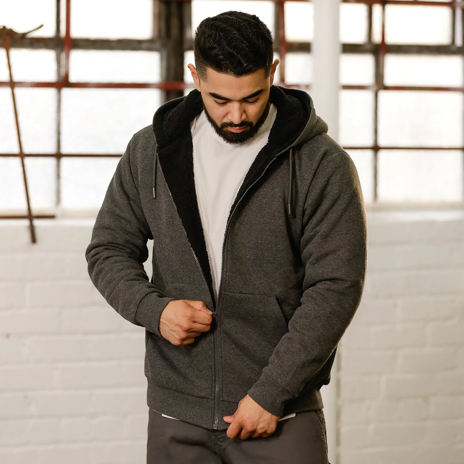 Vital Core Sherpa Lined FZ Hoody - Mens
