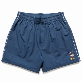 QuickReleaseBuckle Wrinkle Resistant Treatment Malbon Golf Eagle Buckets Scooter Short - Navy