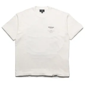 Represent Revere Manor Tee - Aged White Zipped Quick Drying