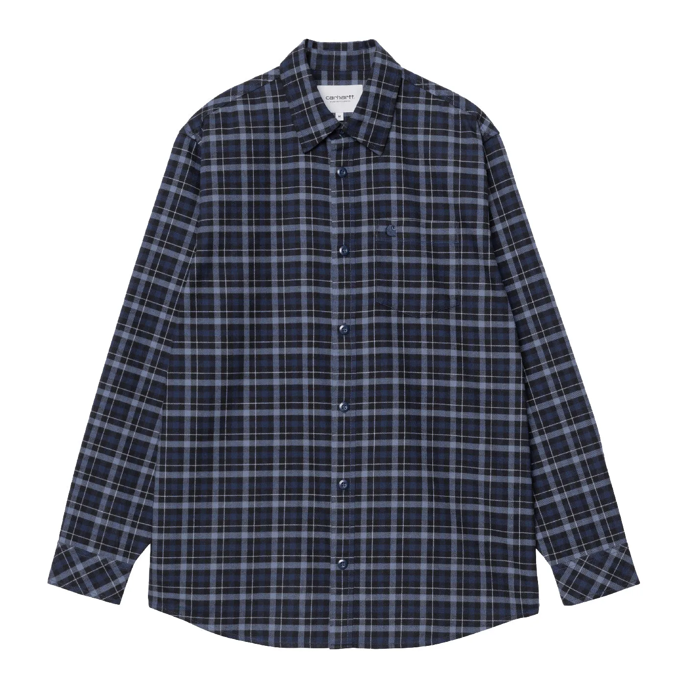 Youthful Appeal Solid Hue Carhartt WIP L/S Widmark Check Shirt - Jupiter