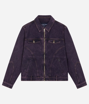 AbrasionResistant Surface Rassvet Men Zip Denim Jacket Woven