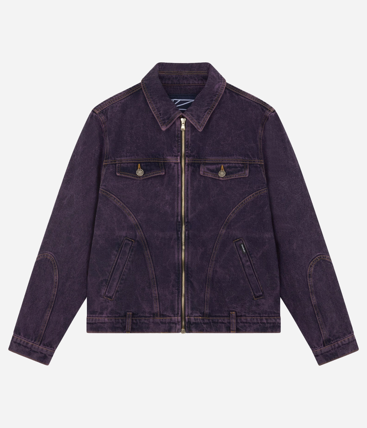 AbrasionResistant Surface Rassvet Men Zip Denim Jacket Woven