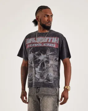 Vintage Soul Play Mode Majestik Fearless Skull Tee